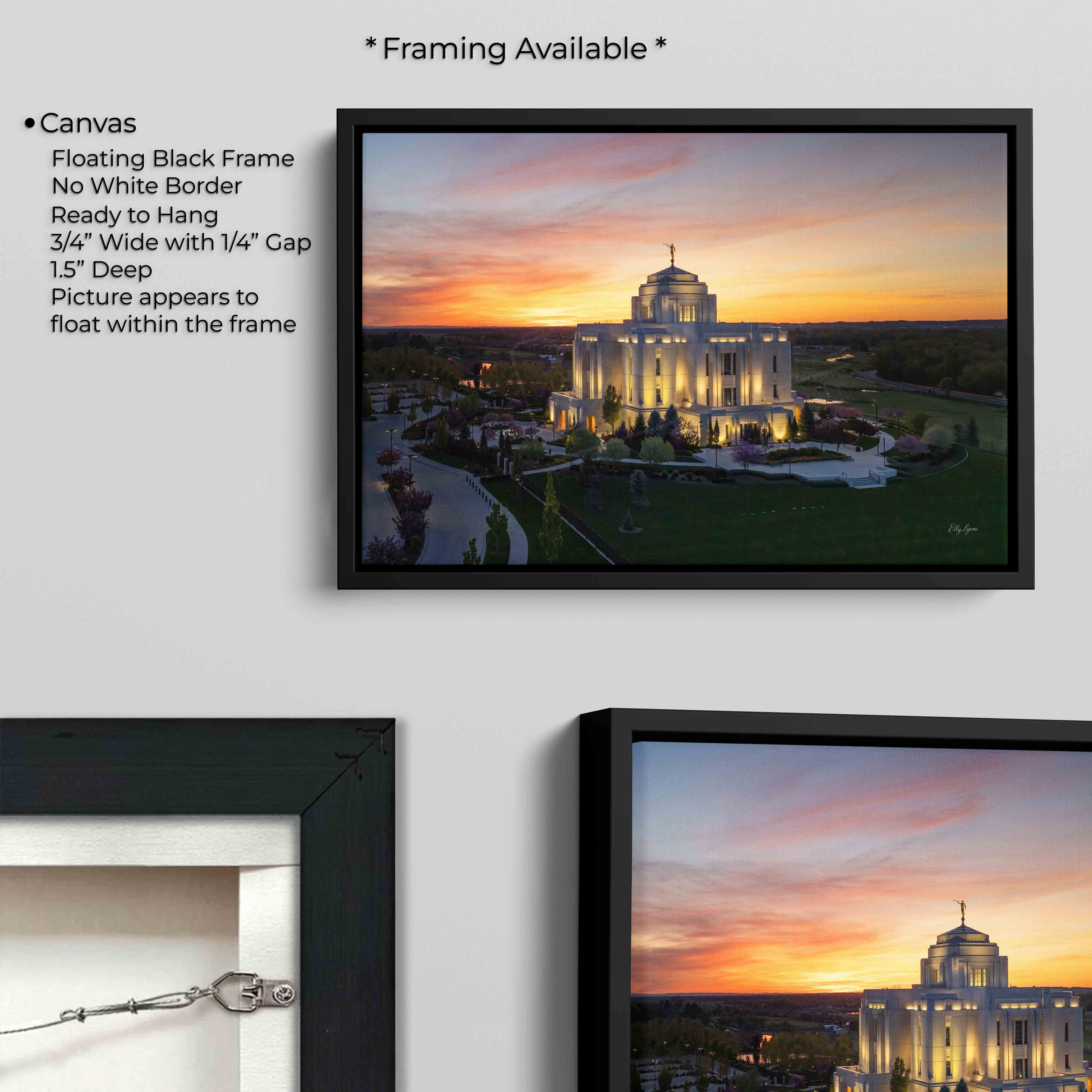 LDS Temple "Sanctuary at Sunset"