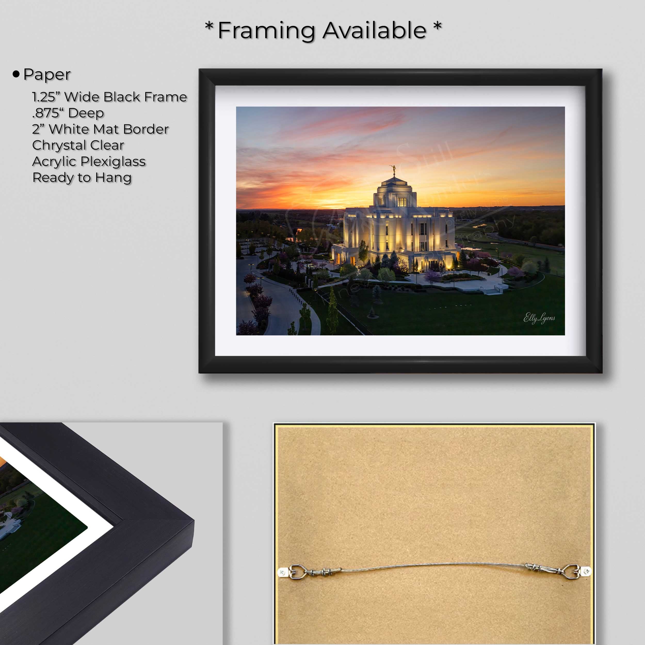 LDS Temple "Sanctuary at Sunset"