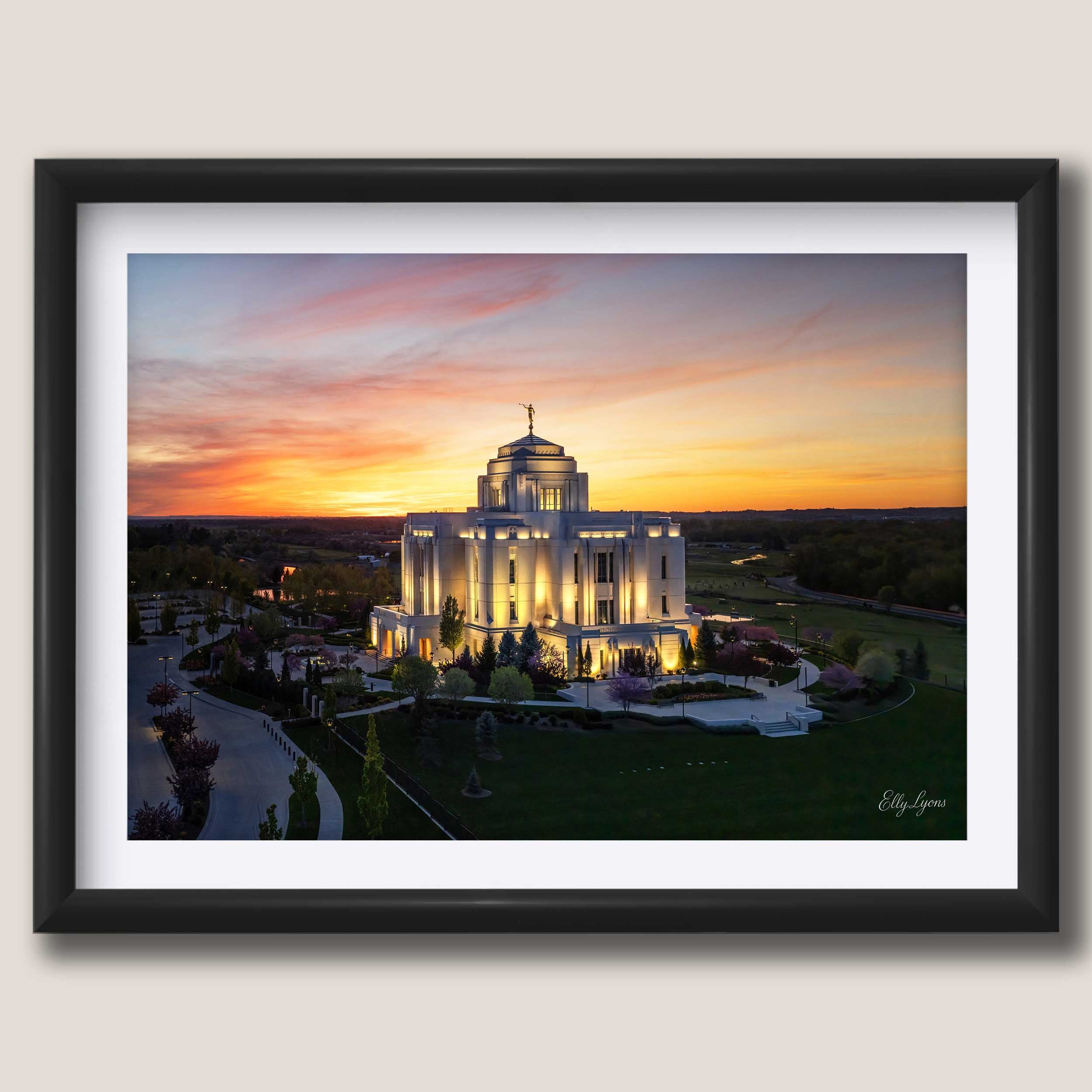 LDS Temple "Sanctuary at Sunset"
