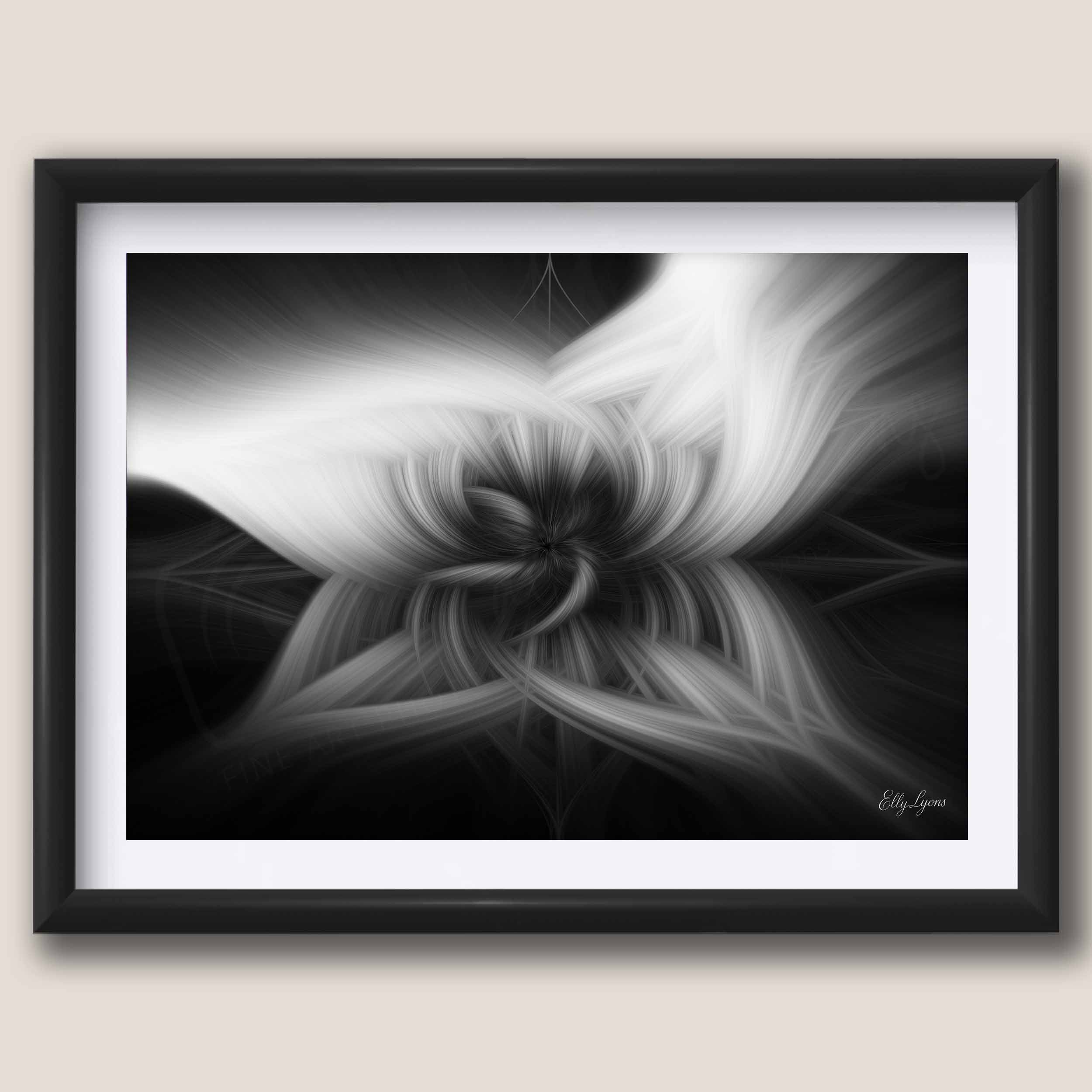 Abstract Black & White "Grace In The Shadows"