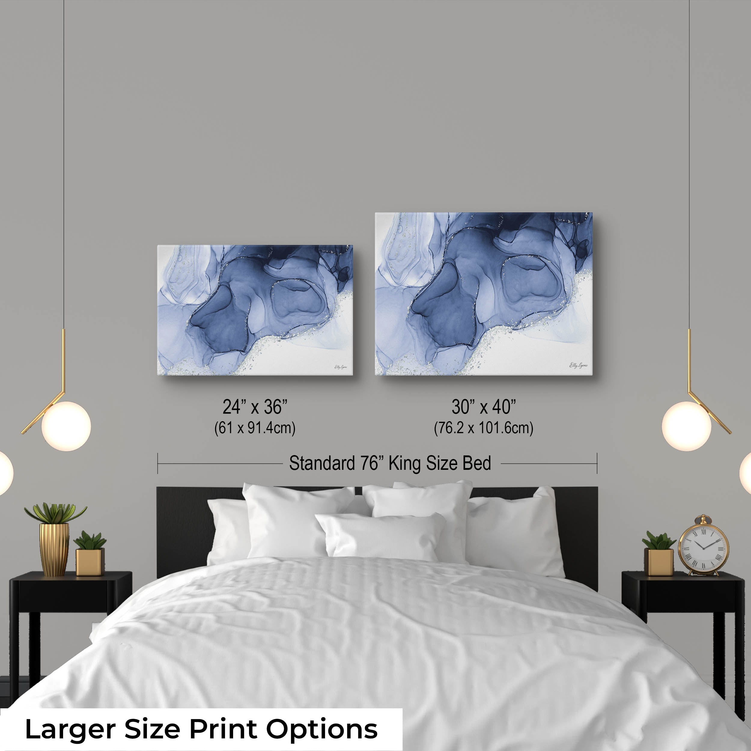 Abstract Indigo "Liquid Dreams"