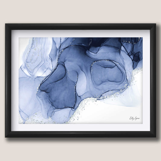 Abstract Indigo "Liquid Dreams"