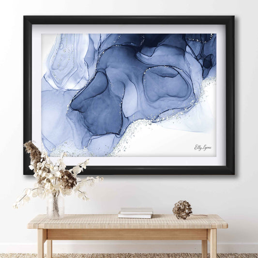 Abstract Indigo "Liquid Dreams"
