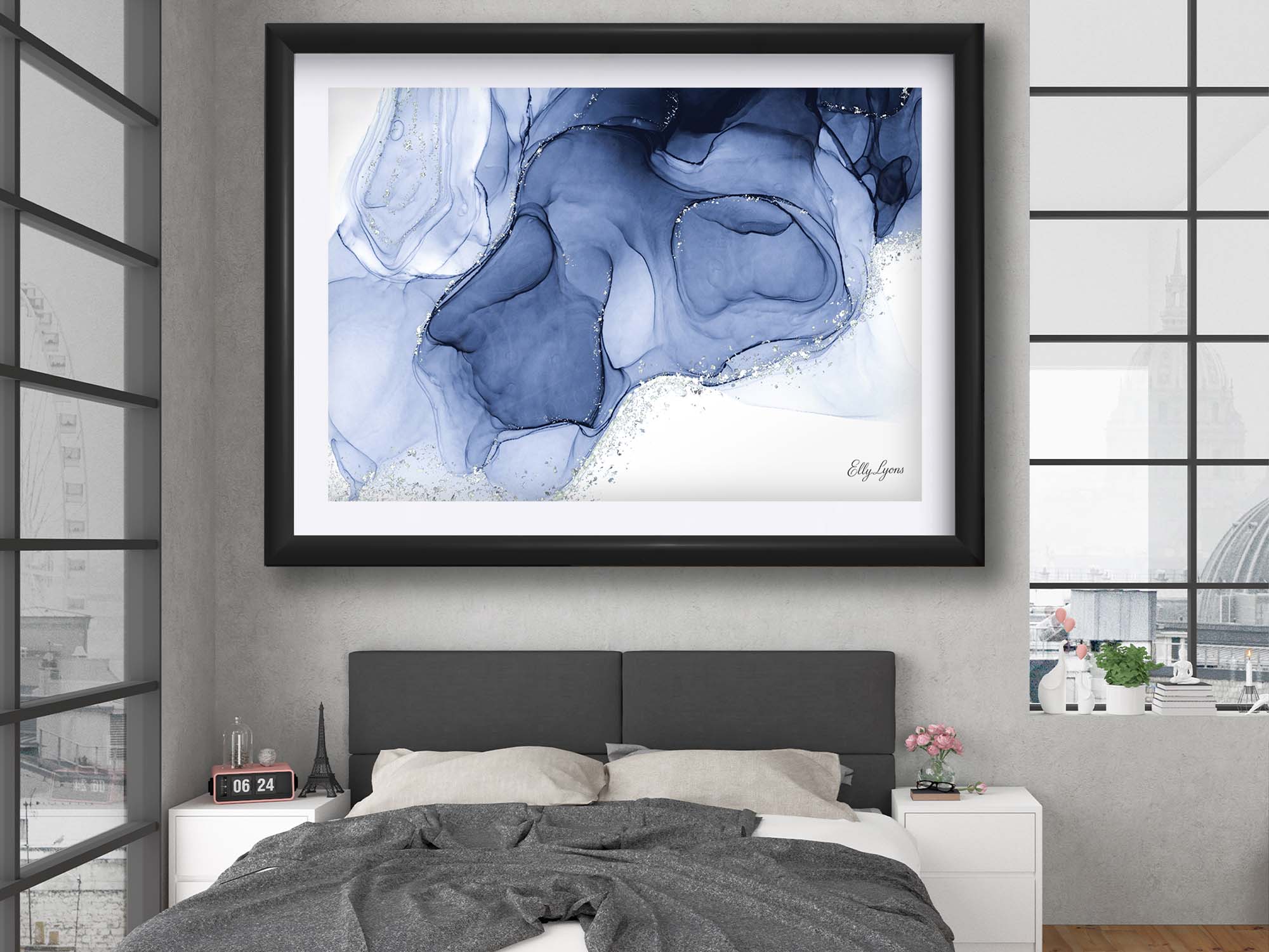 Abstract Indigo "Liquid Dreams"