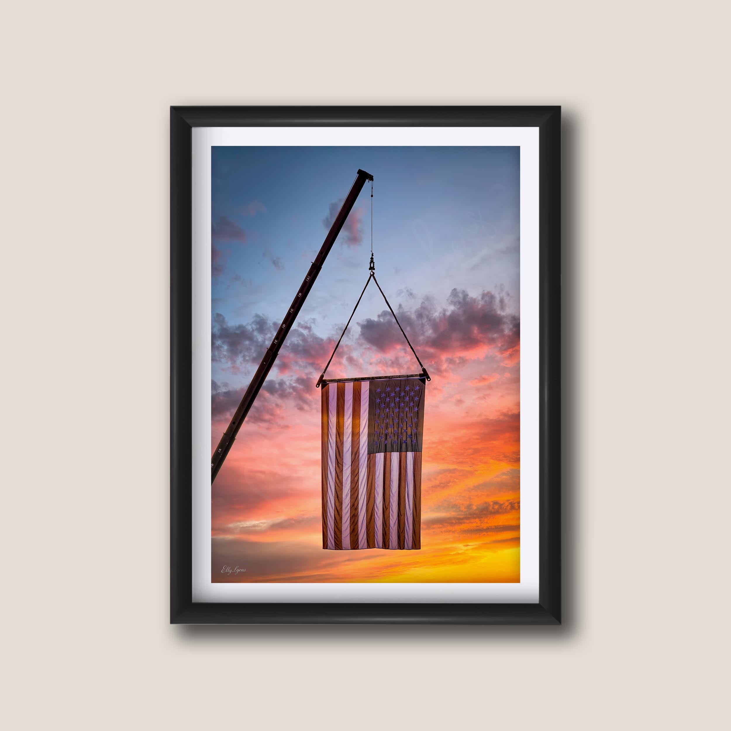 American Flag at Sunset “Still Rising”