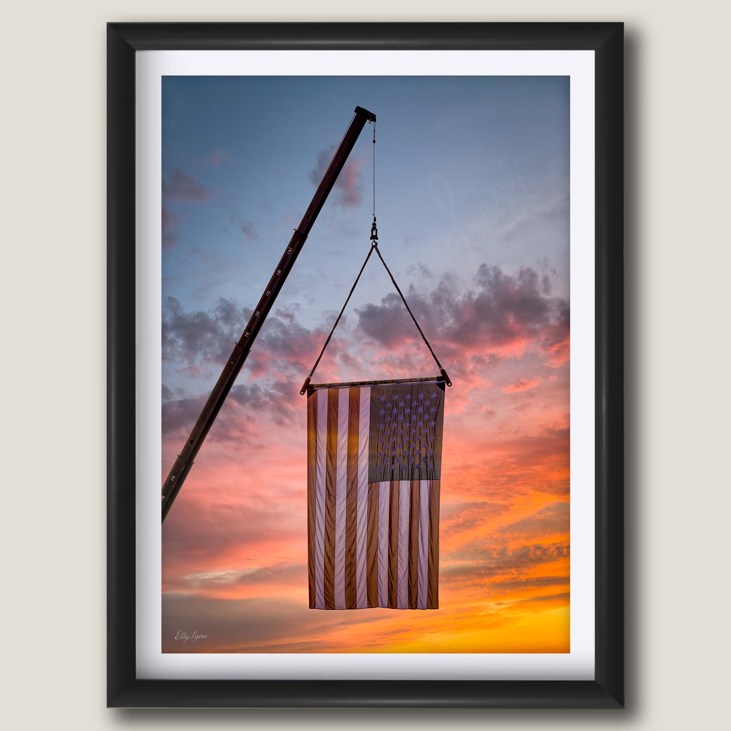 American Flag at Sunset “Still Rising”