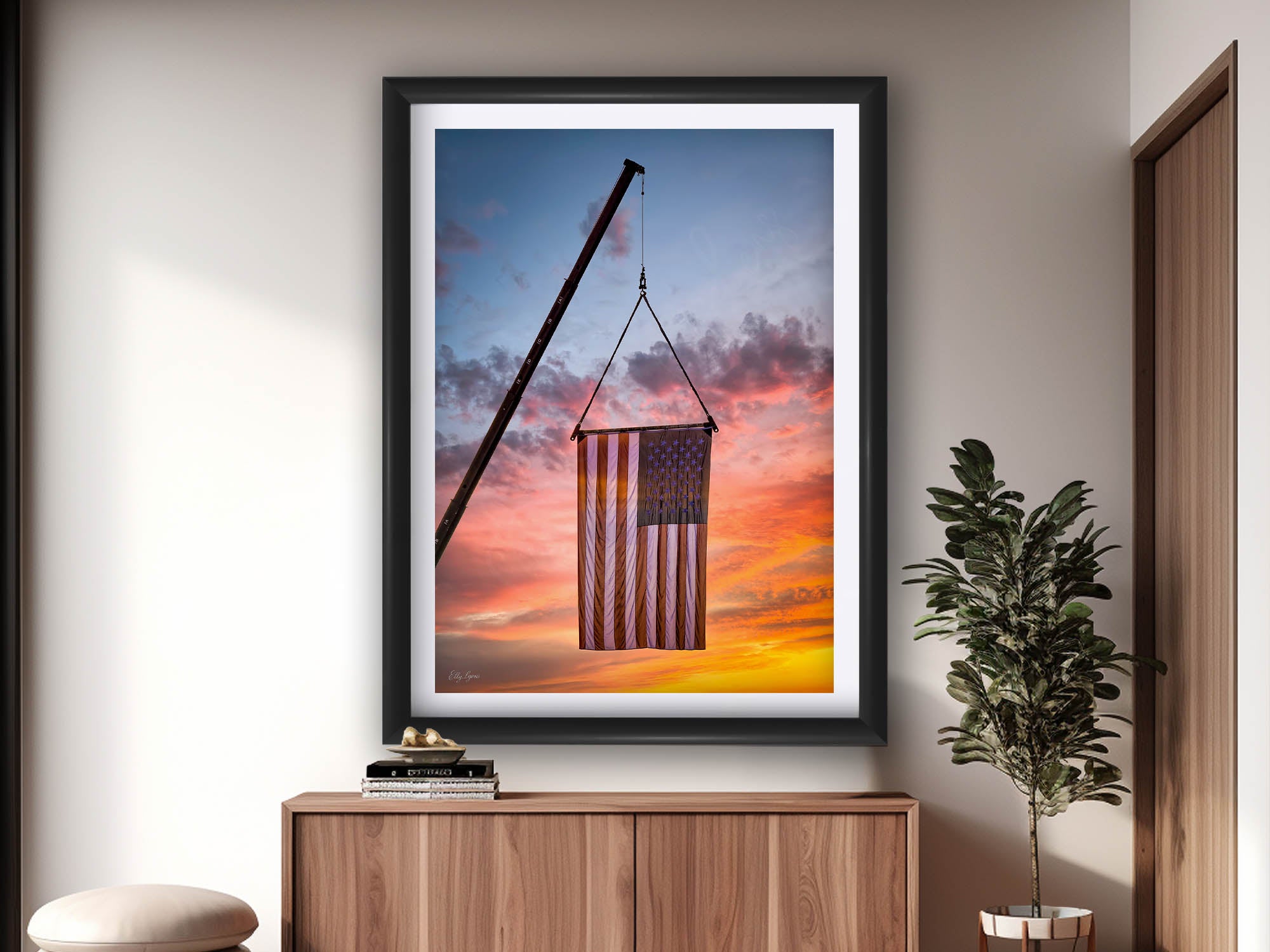 American Flag at Sunset “Still Rising”