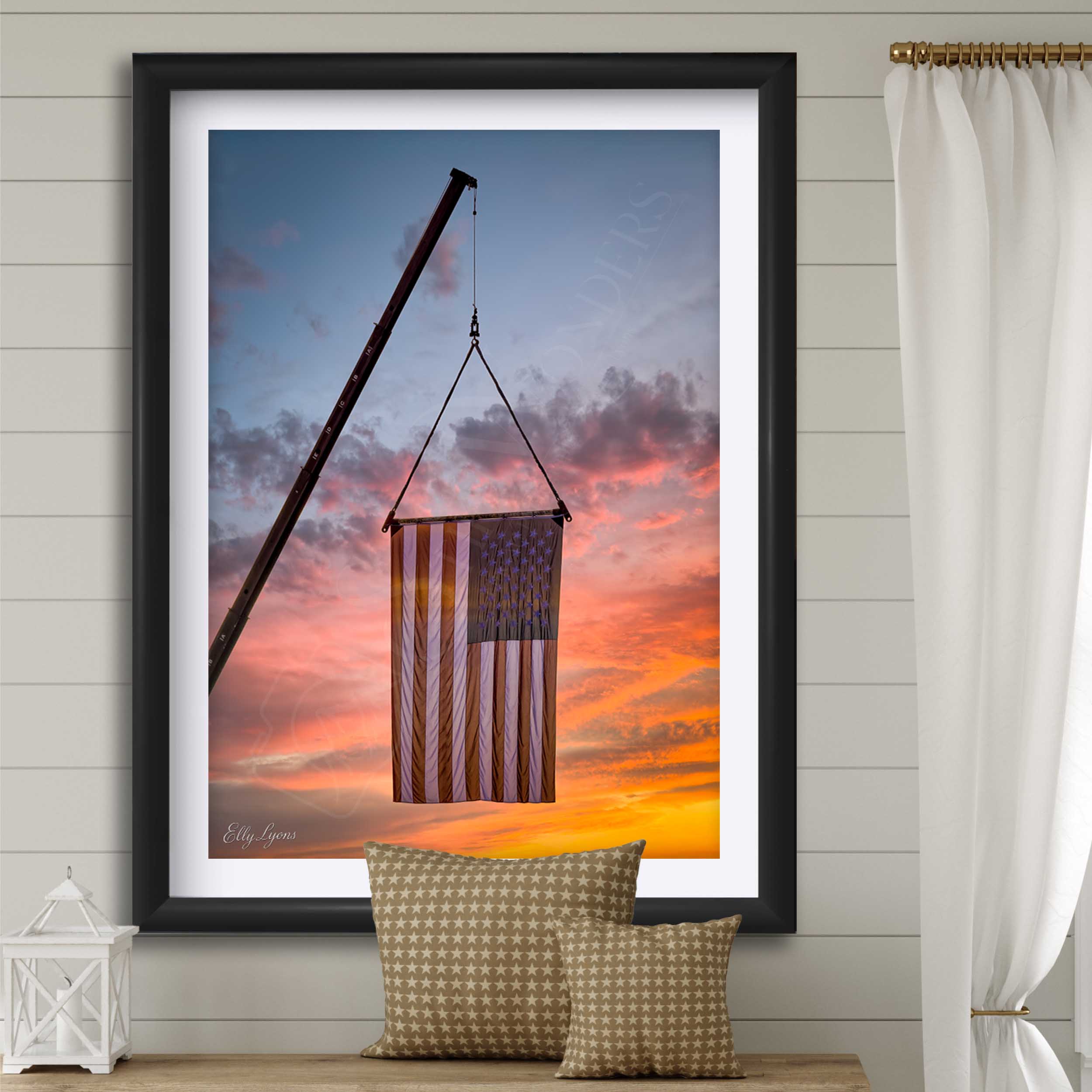 American Flag at Sunset “Still Rising”