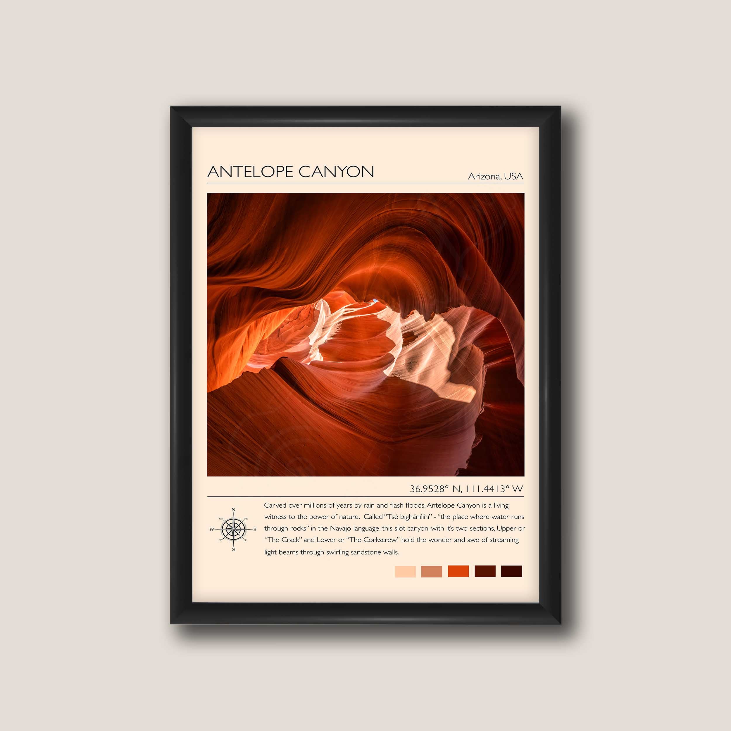 Antelope Canyon Travel Poster