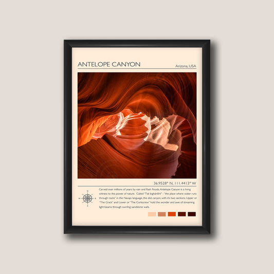 Antelope Canyon Travel Poster