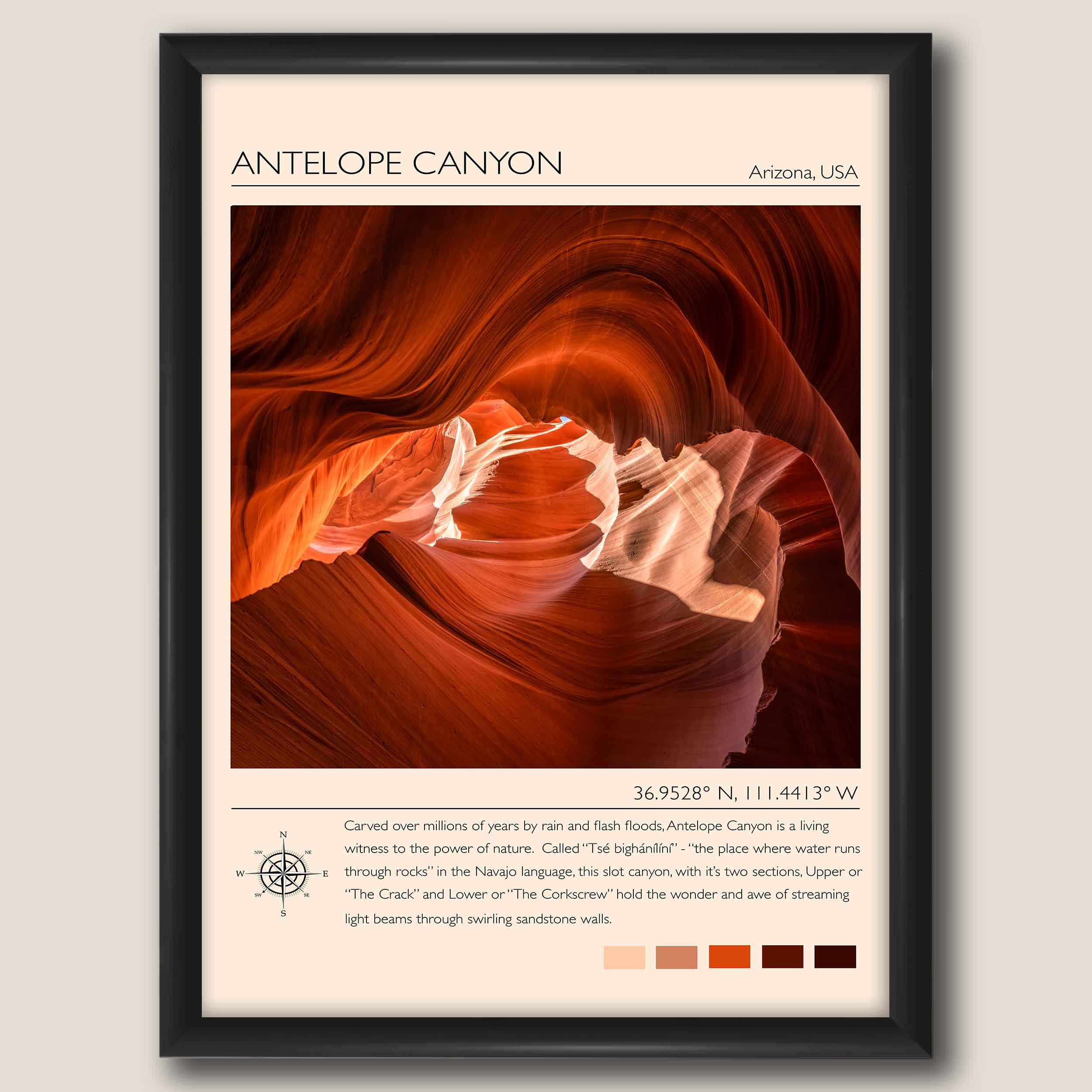 Antelope Canyon Travel Poster