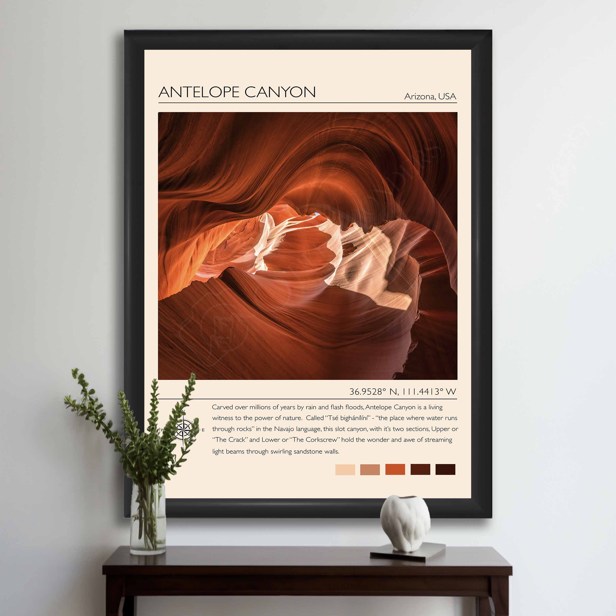 Antelope Canyon Travel Poster