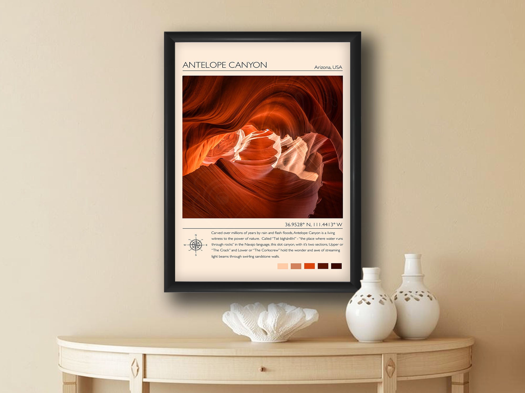 Antelope Canyon Travel Poster