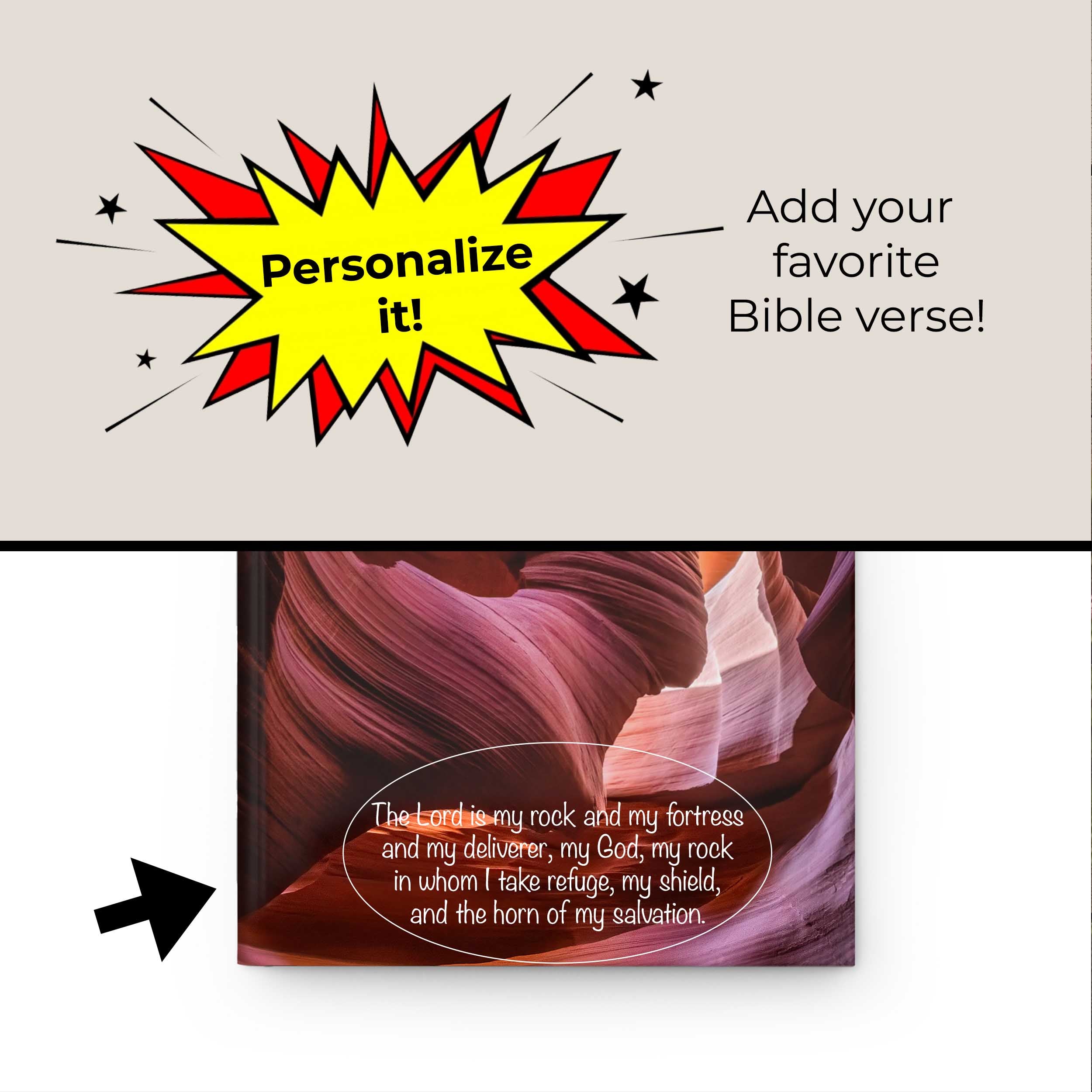 Prayer Journal Hardcover, Antelope Canyon