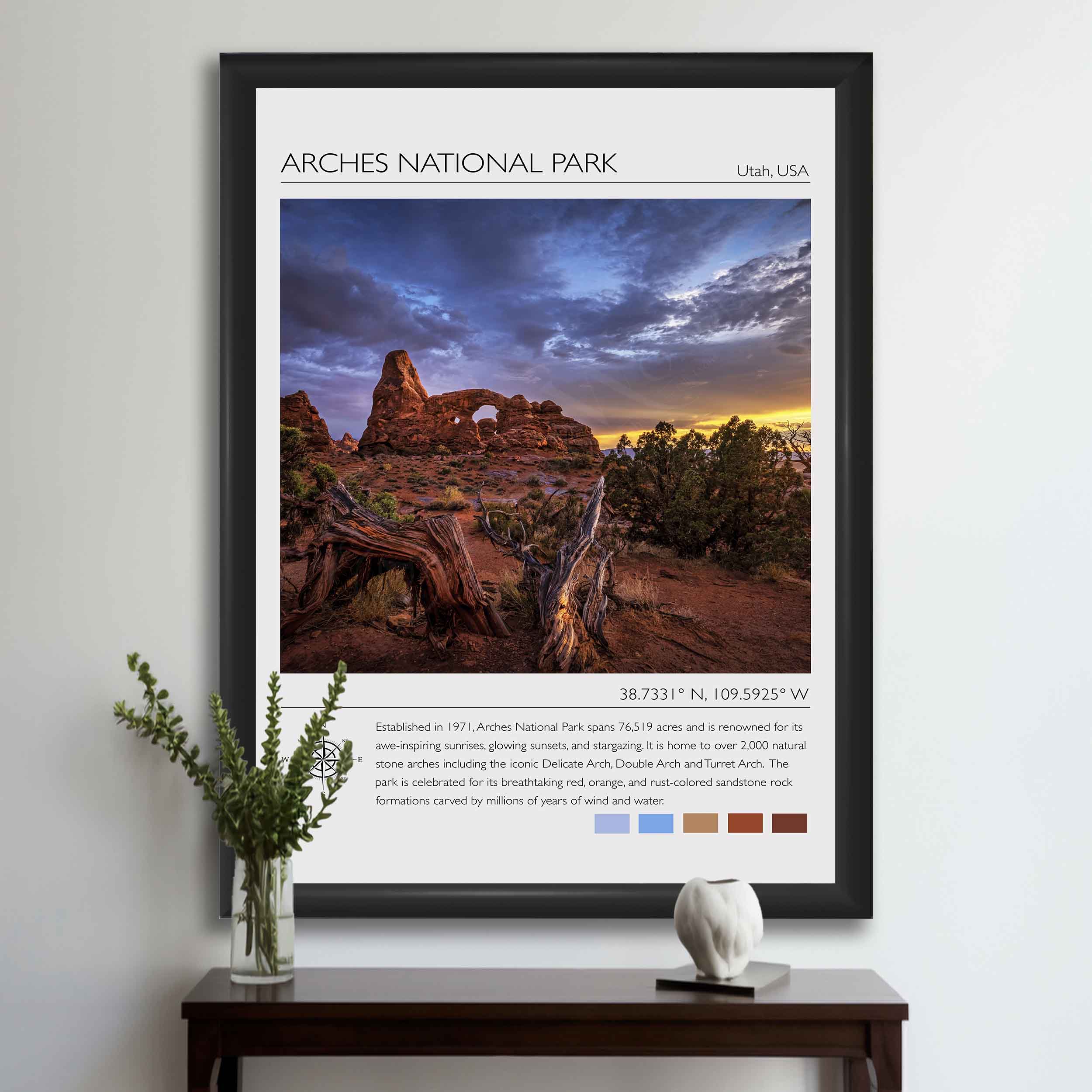 Arches National Park Travel Poster