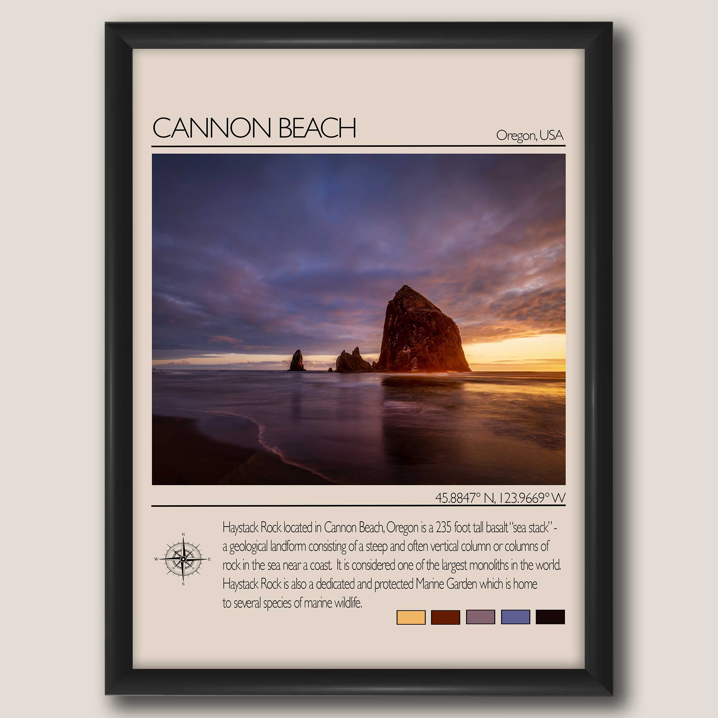 Cannon Beach Travel Poster #1
