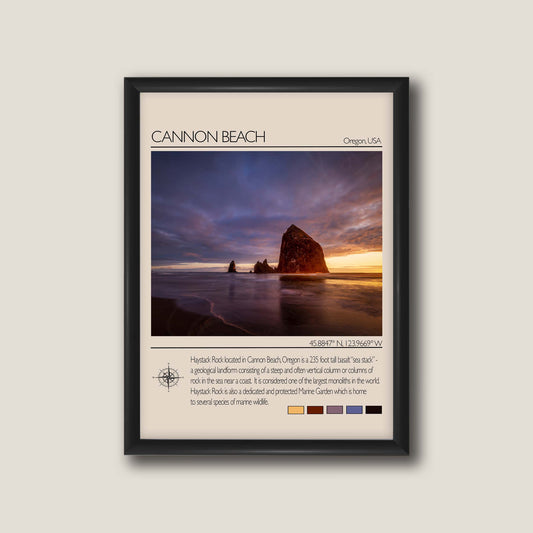 Cannon Beach Travel Poster #1