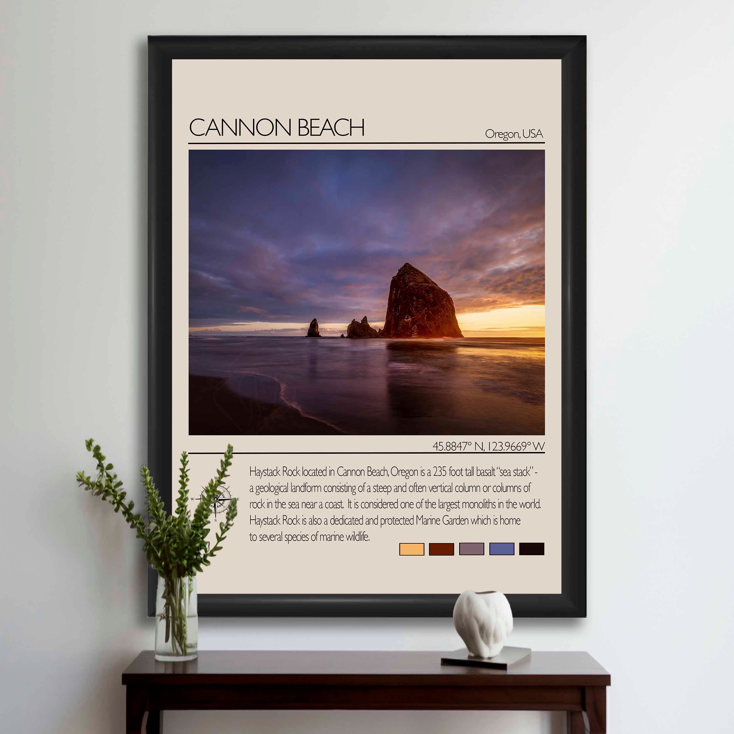 Cannon Beach Travel Poster #1