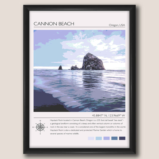 Cannon Beach Travel Poster #2