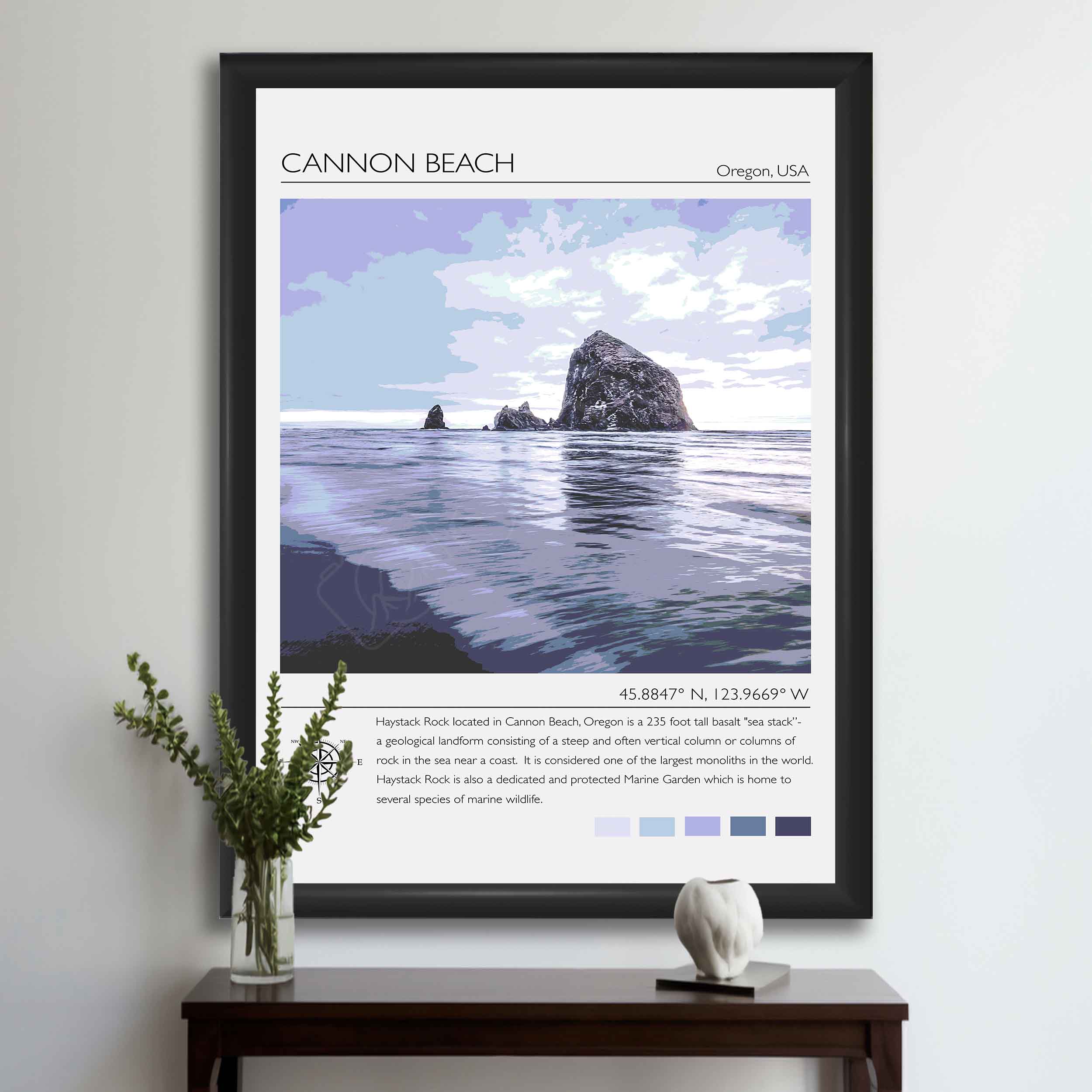 Cannon Beach Travel Poster #2