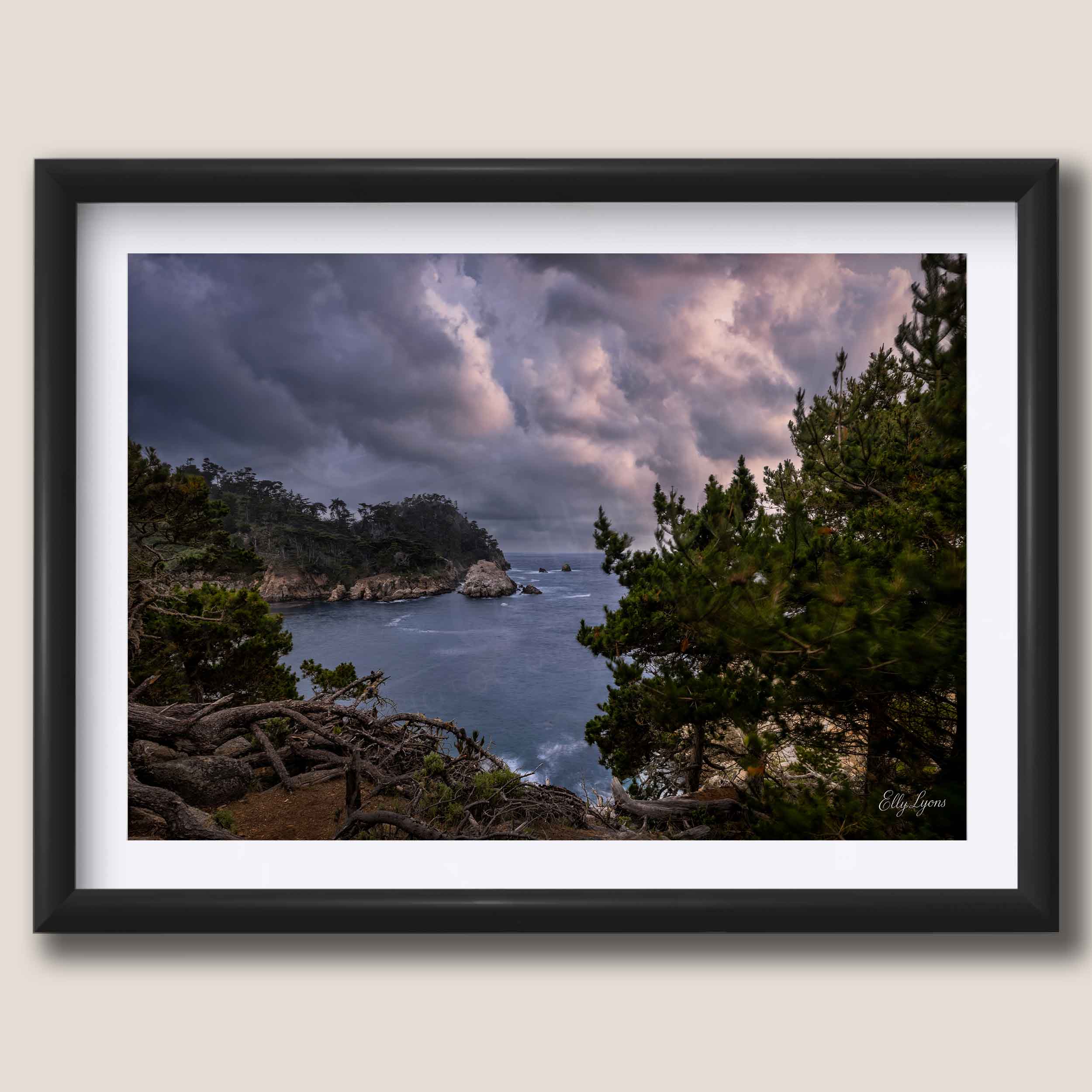 Point Lobos Sunset, Carmel Coastline "Light In The Storm"
