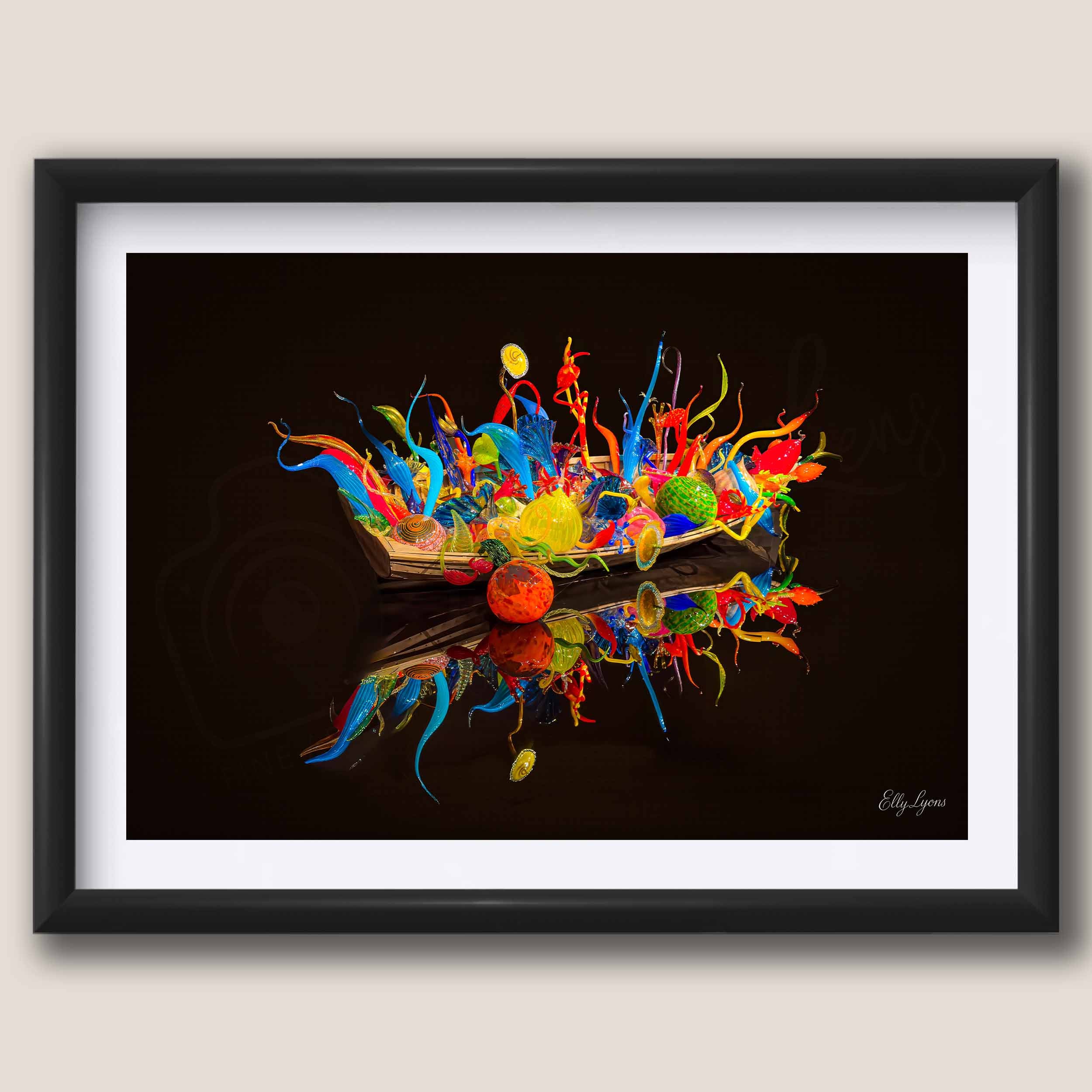 Abstract Vibrant Boat "Beauty From Chaos"