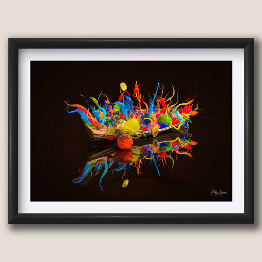 Abstract Vibrant Boat "Beauty From Chaos"