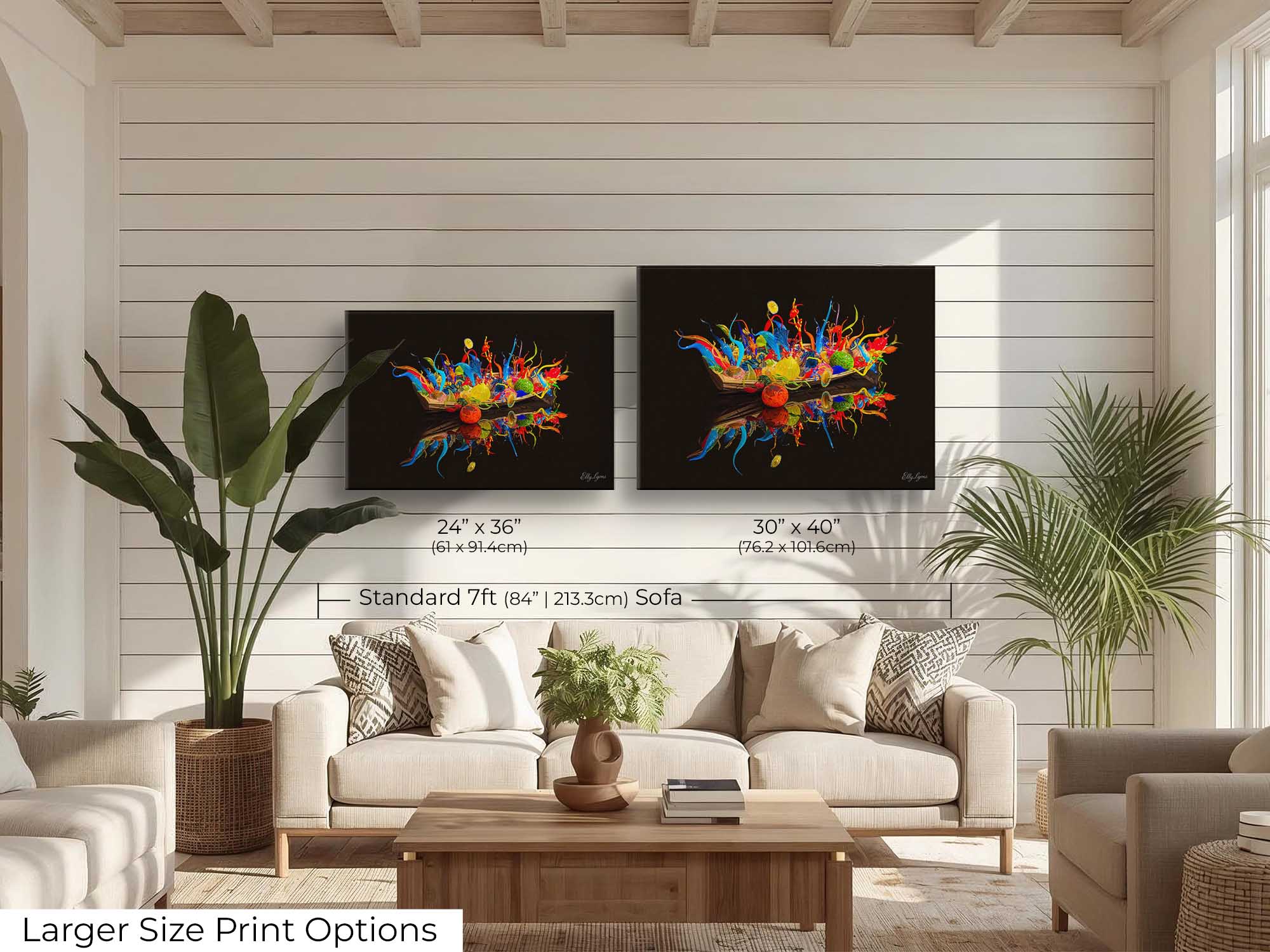 Abstract Vibrant Boat "Beauty From Chaos"