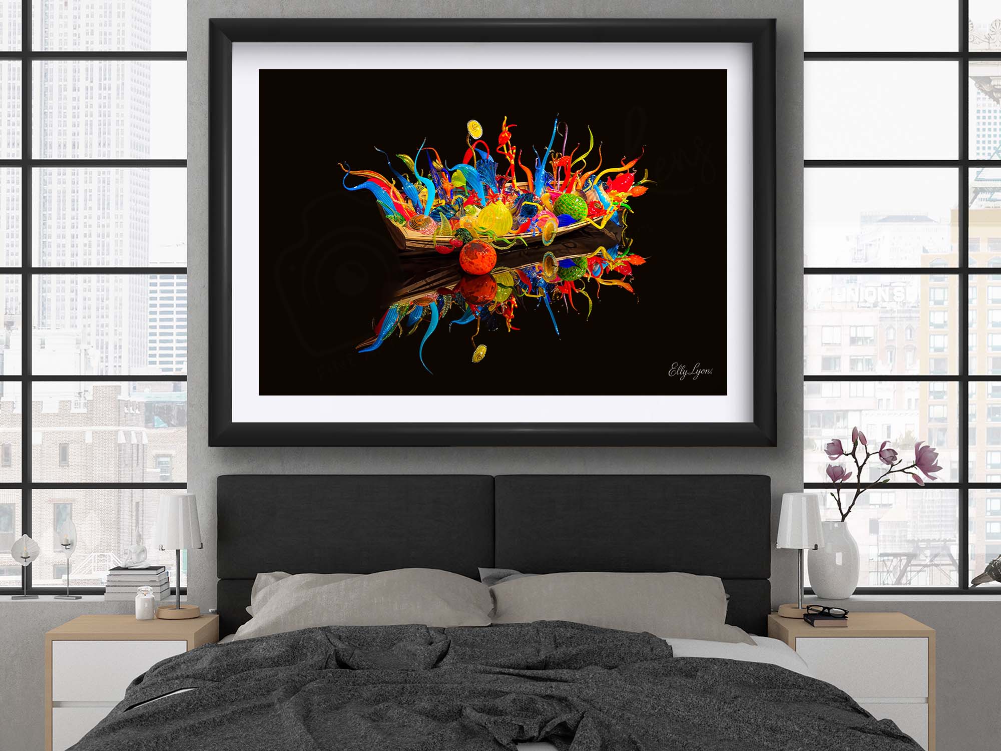 Abstract Vibrant Boat "Beauty From Chaos"