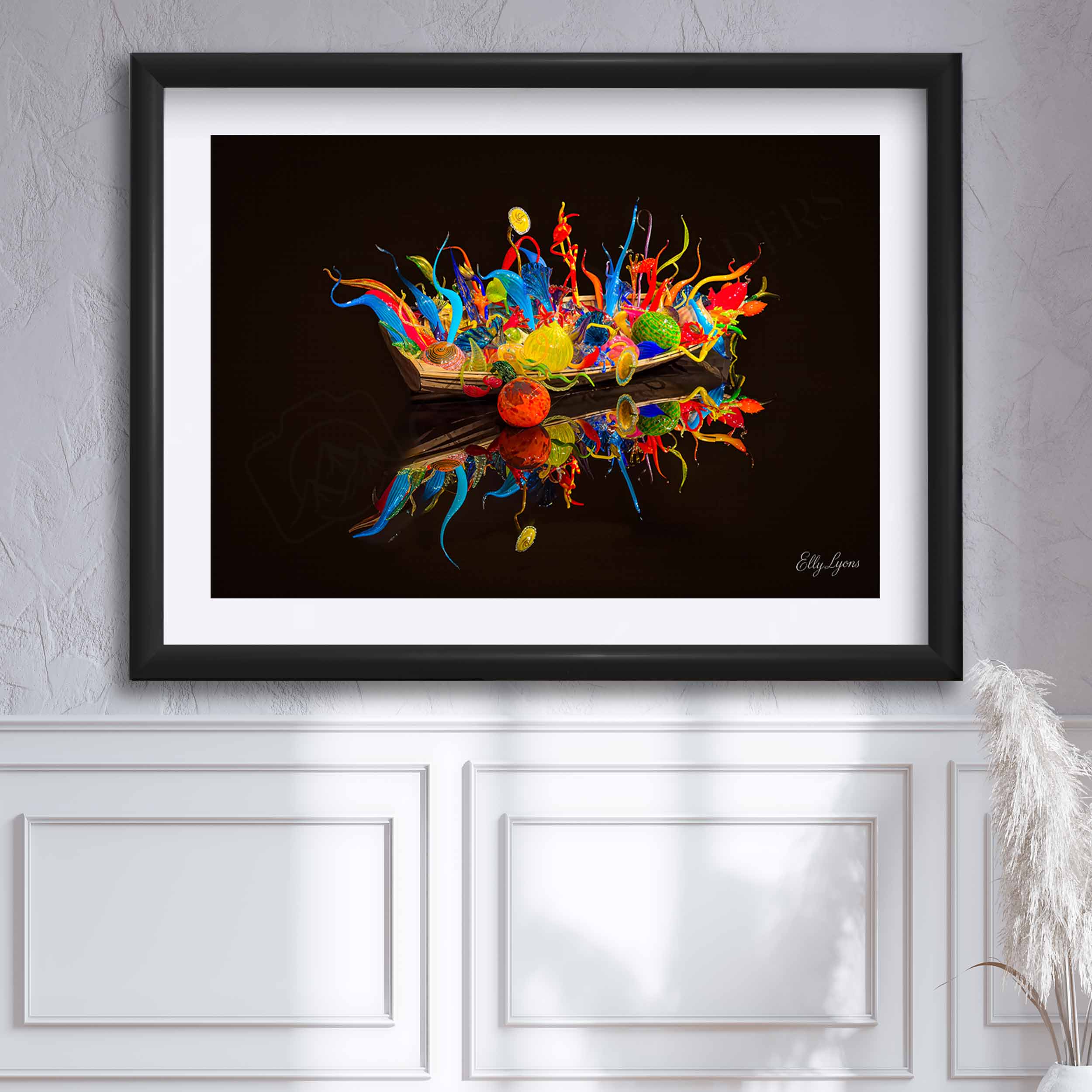 Abstract Vibrant Boat "Beauty From Chaos"