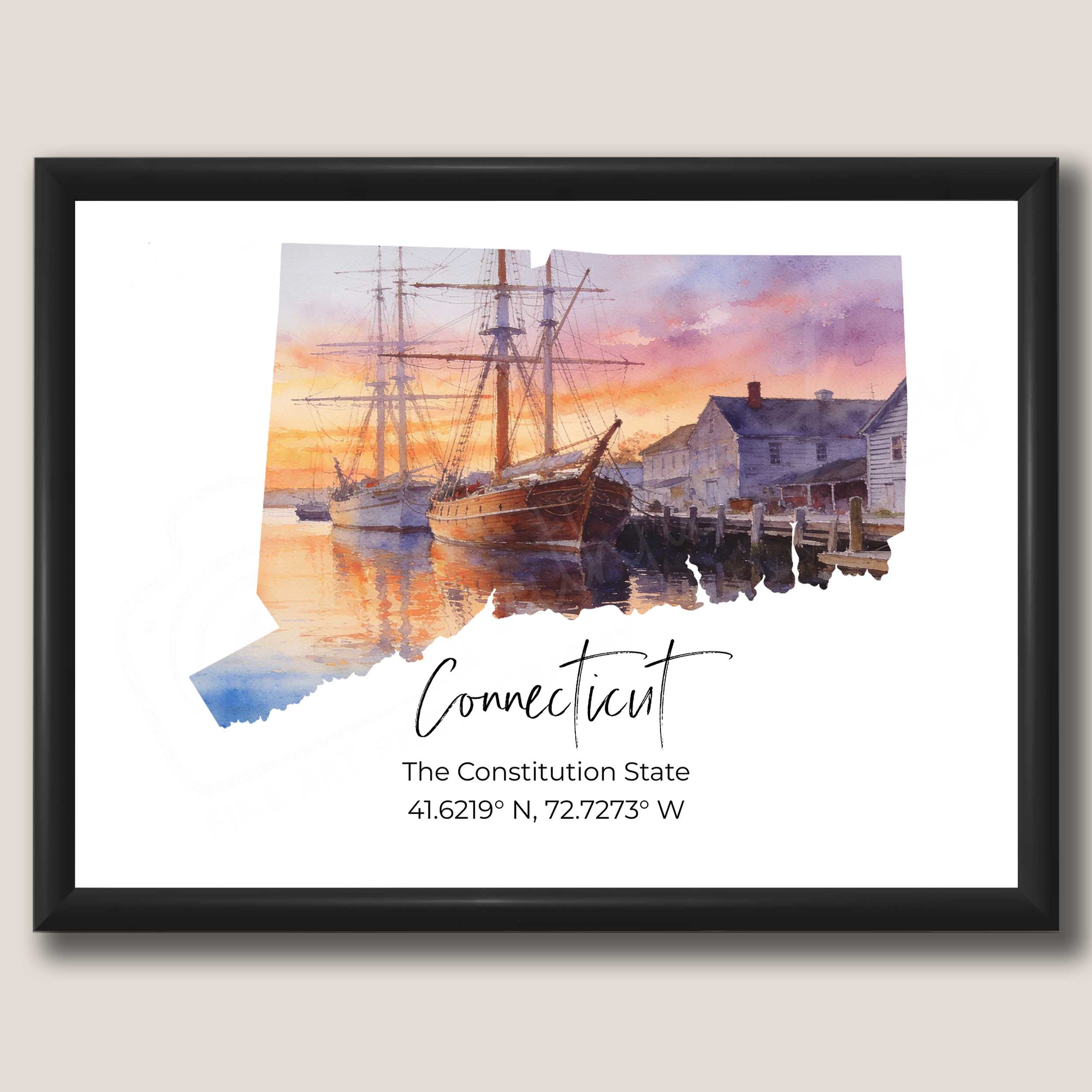 Connecticut State Map