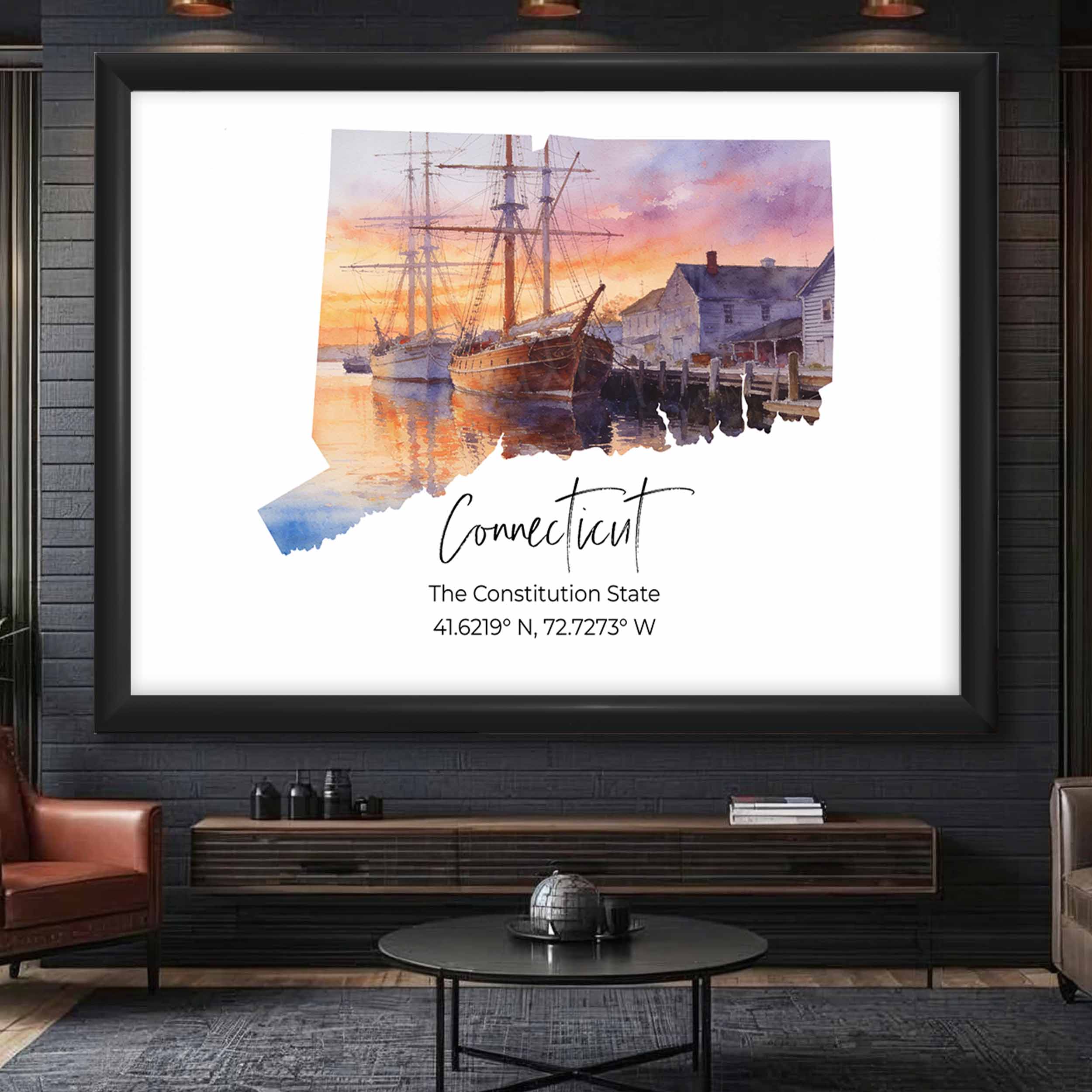 Connecticut State Map