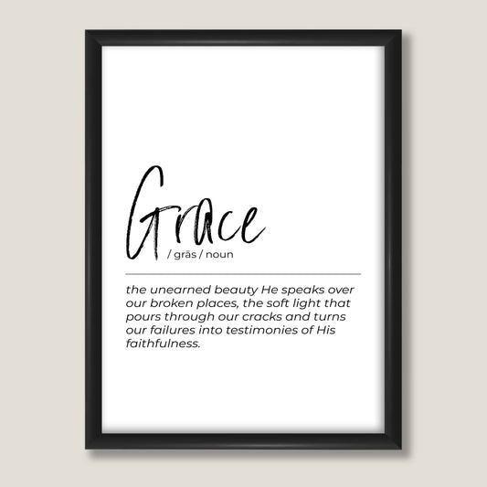 Definition Print - Grace