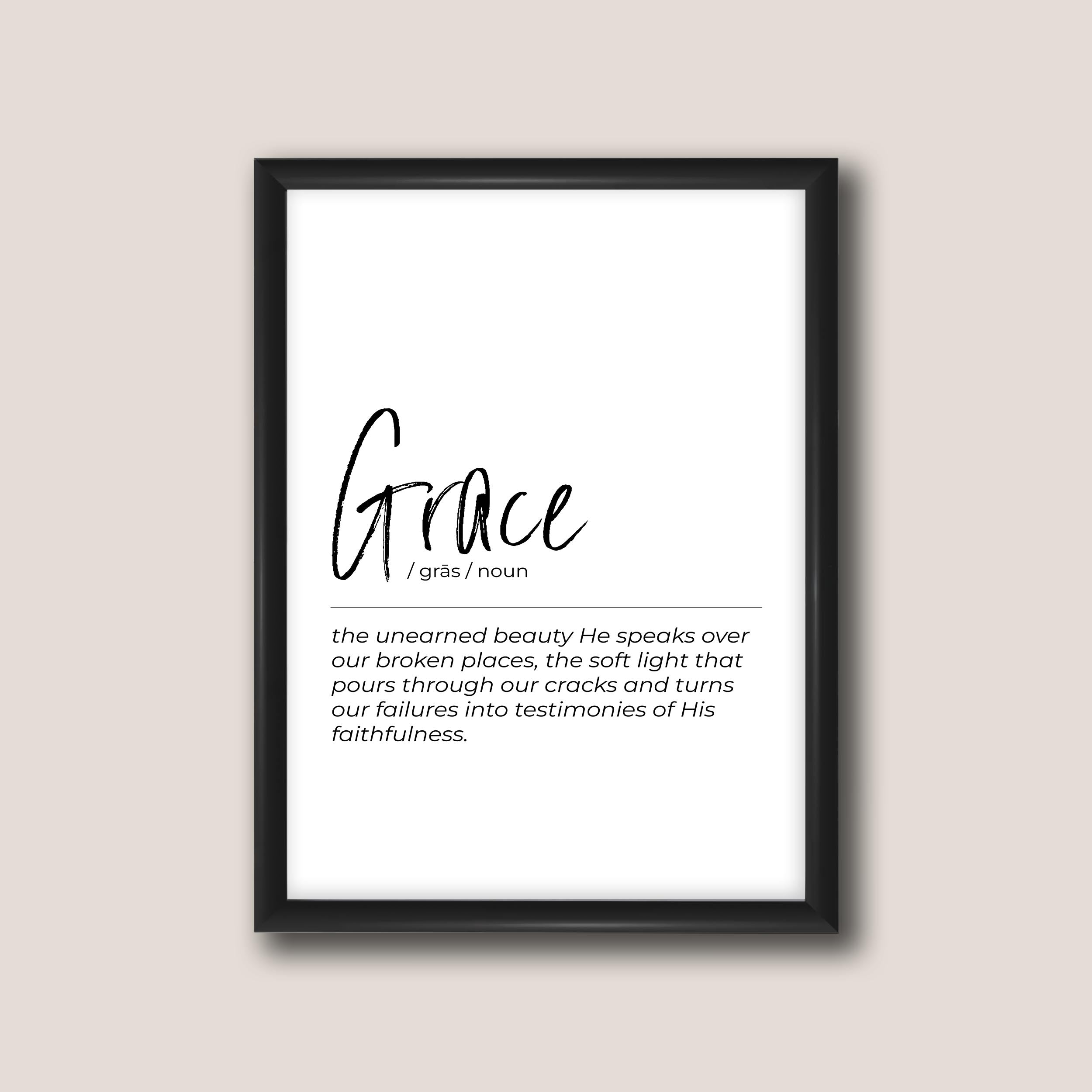 Definition Print - Grace