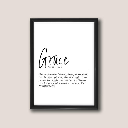 Definition Print - Grace