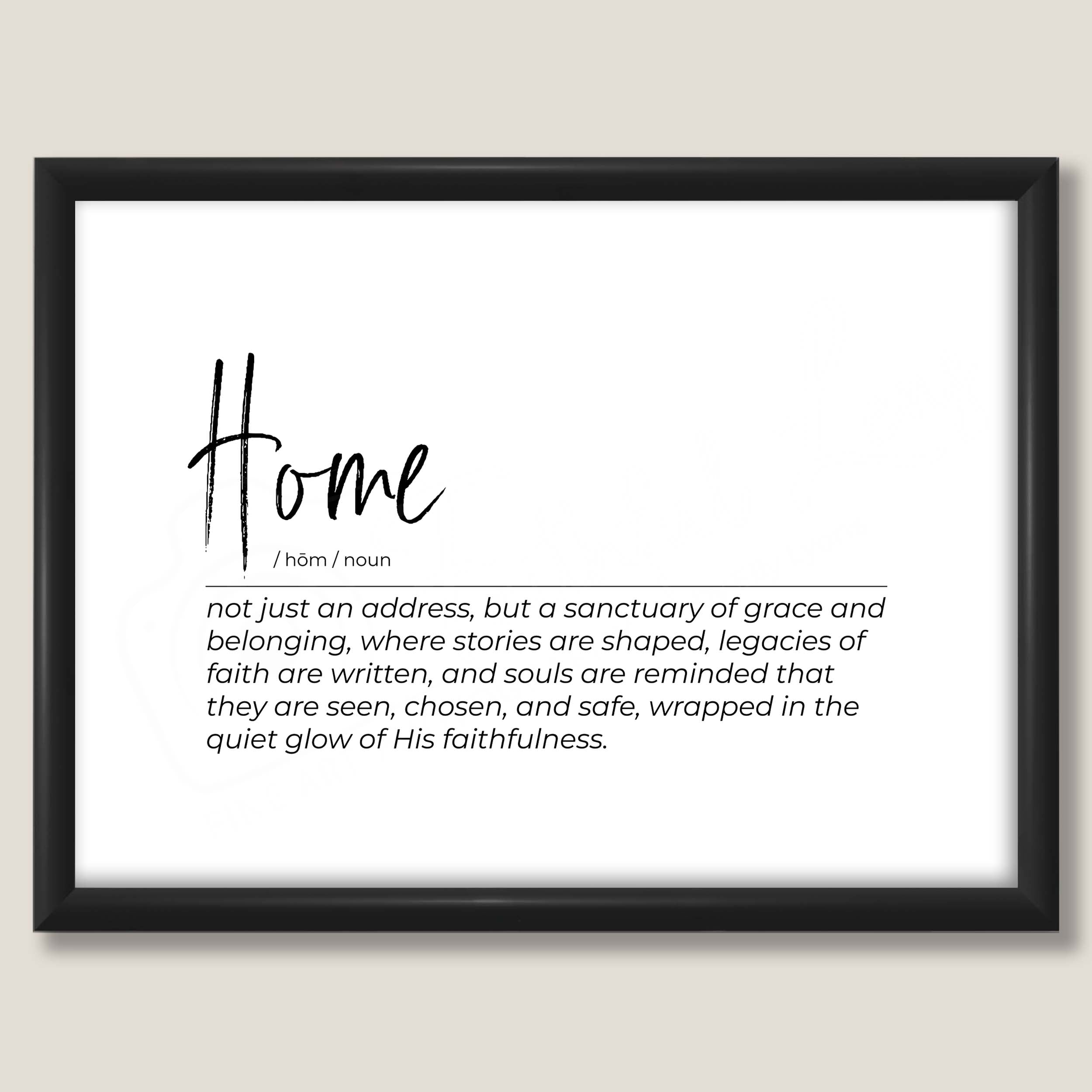 Definition Print - Home
