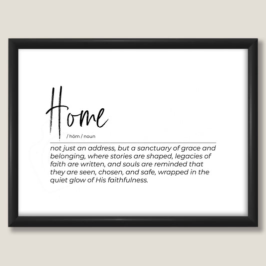 Definition Print - Home