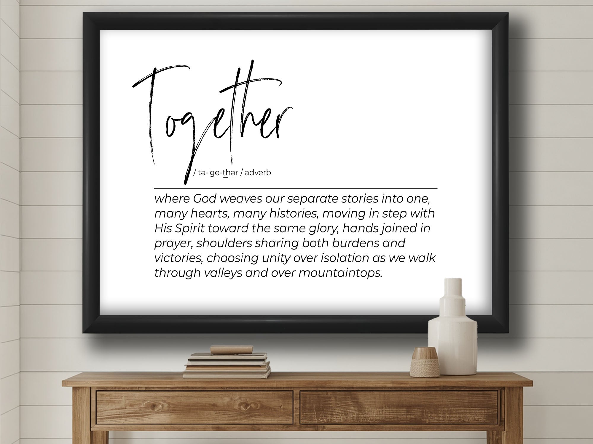 Definition Print - Together