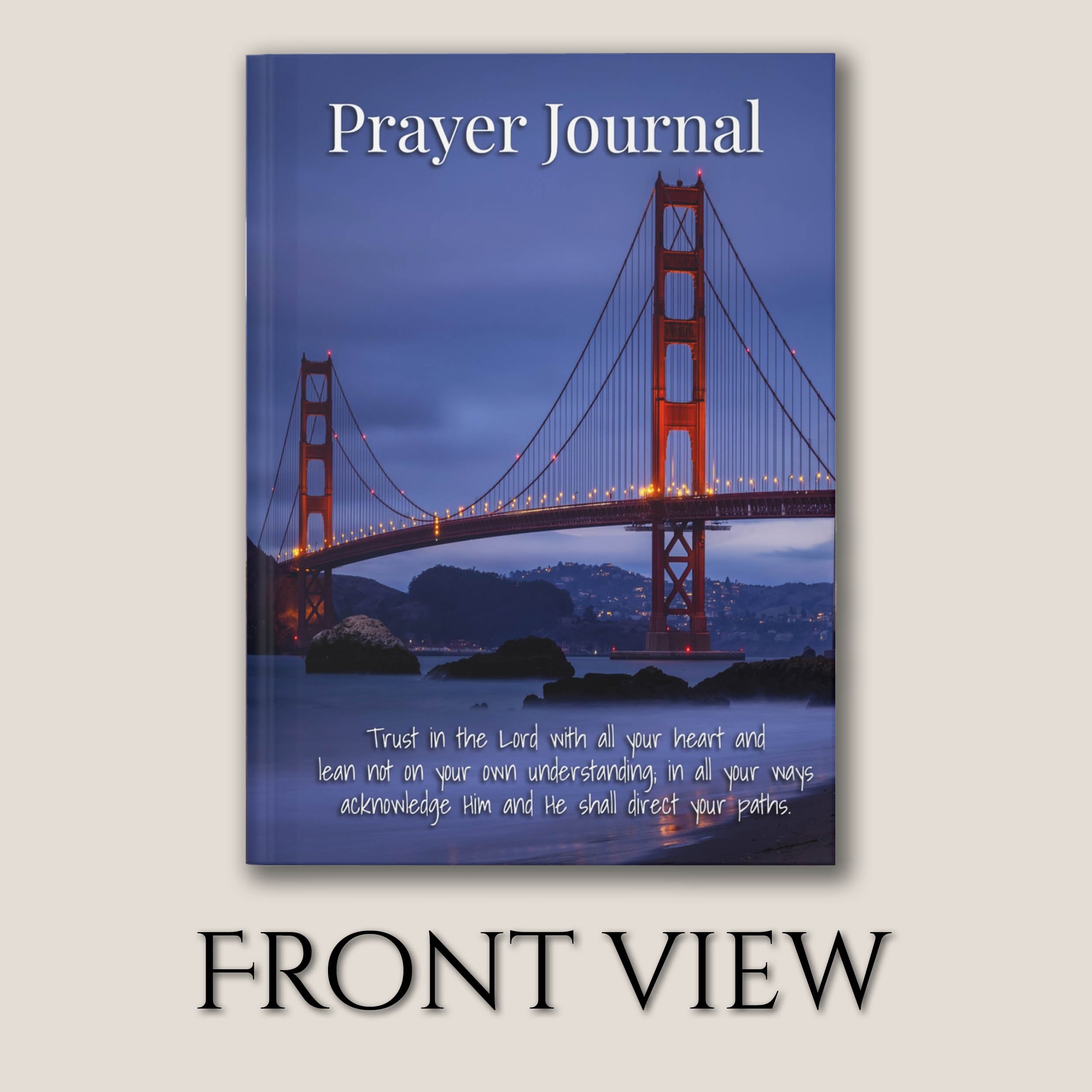 Prayer Journal Hardcover, Golden Gate Bridge