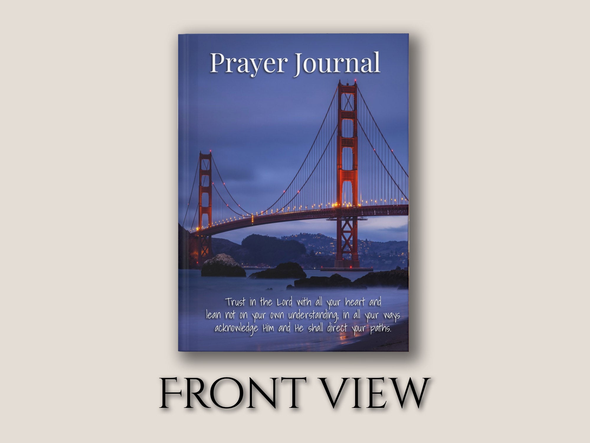 Prayer Journal Hardcover, Golden Gate Bridge