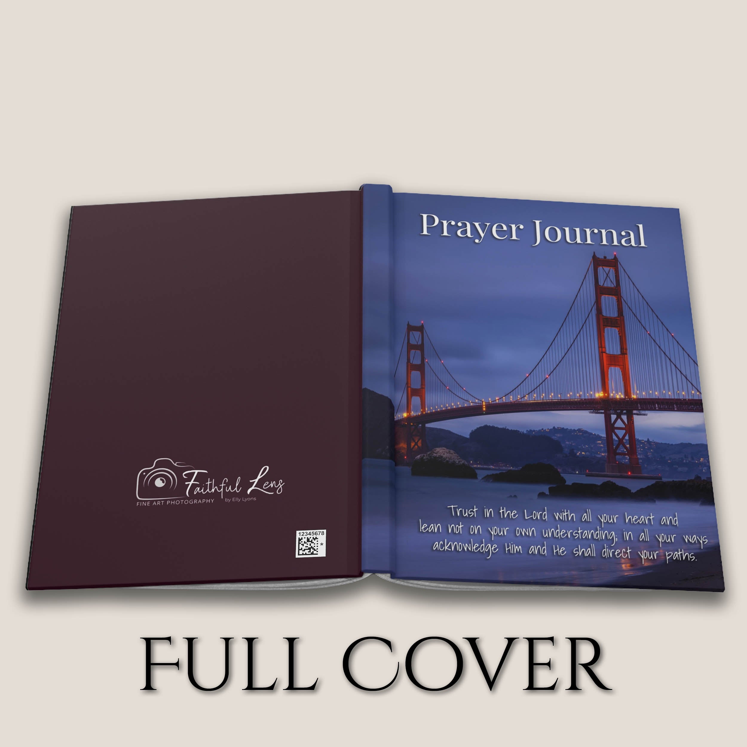 Prayer Journal Hardcover, Golden Gate Bridge