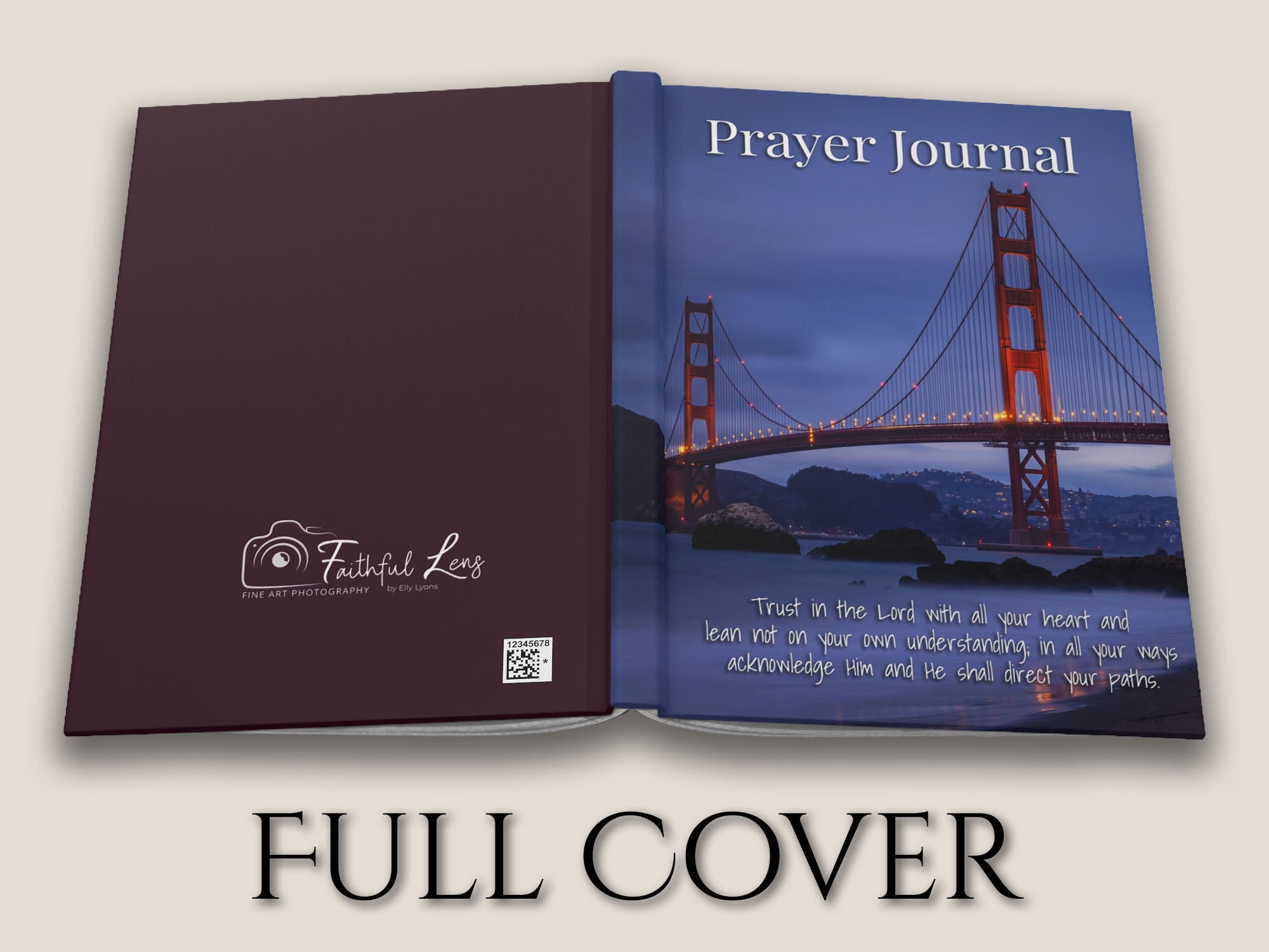 Prayer Journal Hardcover, Golden Gate Bridge