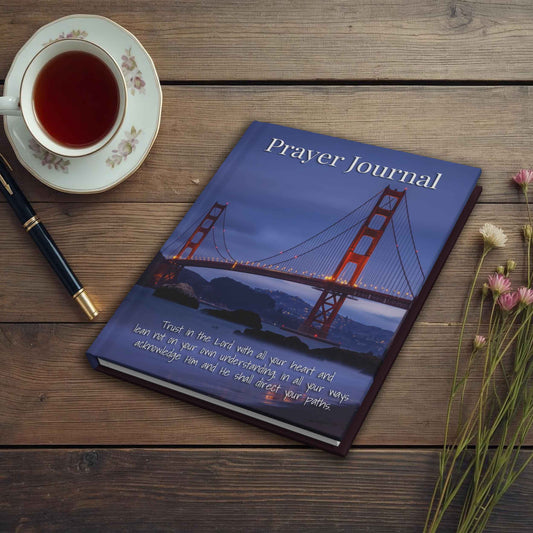 Prayer Journal Hardcover, Golden Gate Bridge