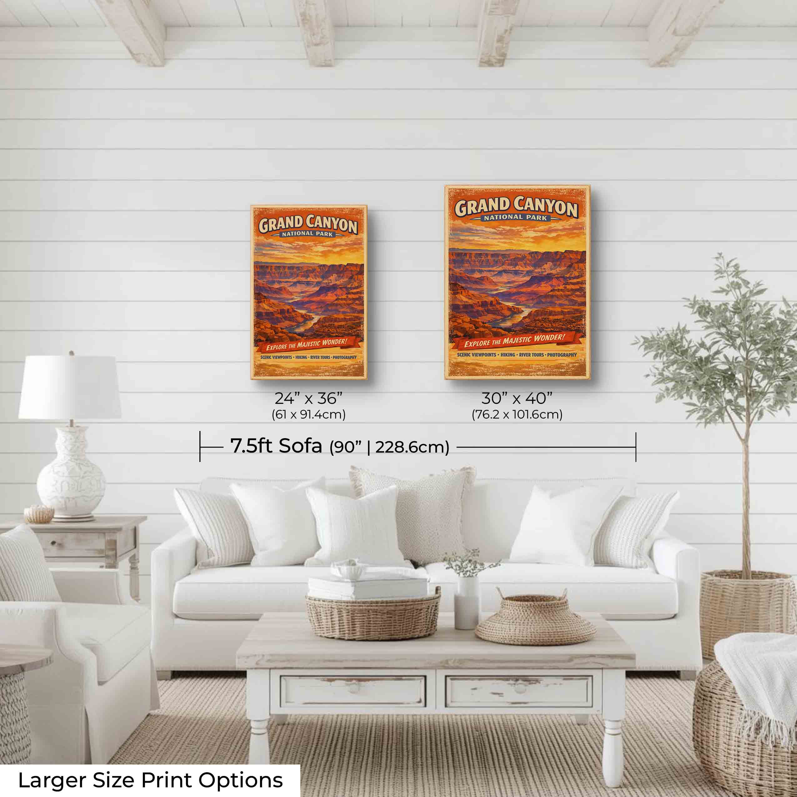 Grand Canyon Vintage Travel Poster
