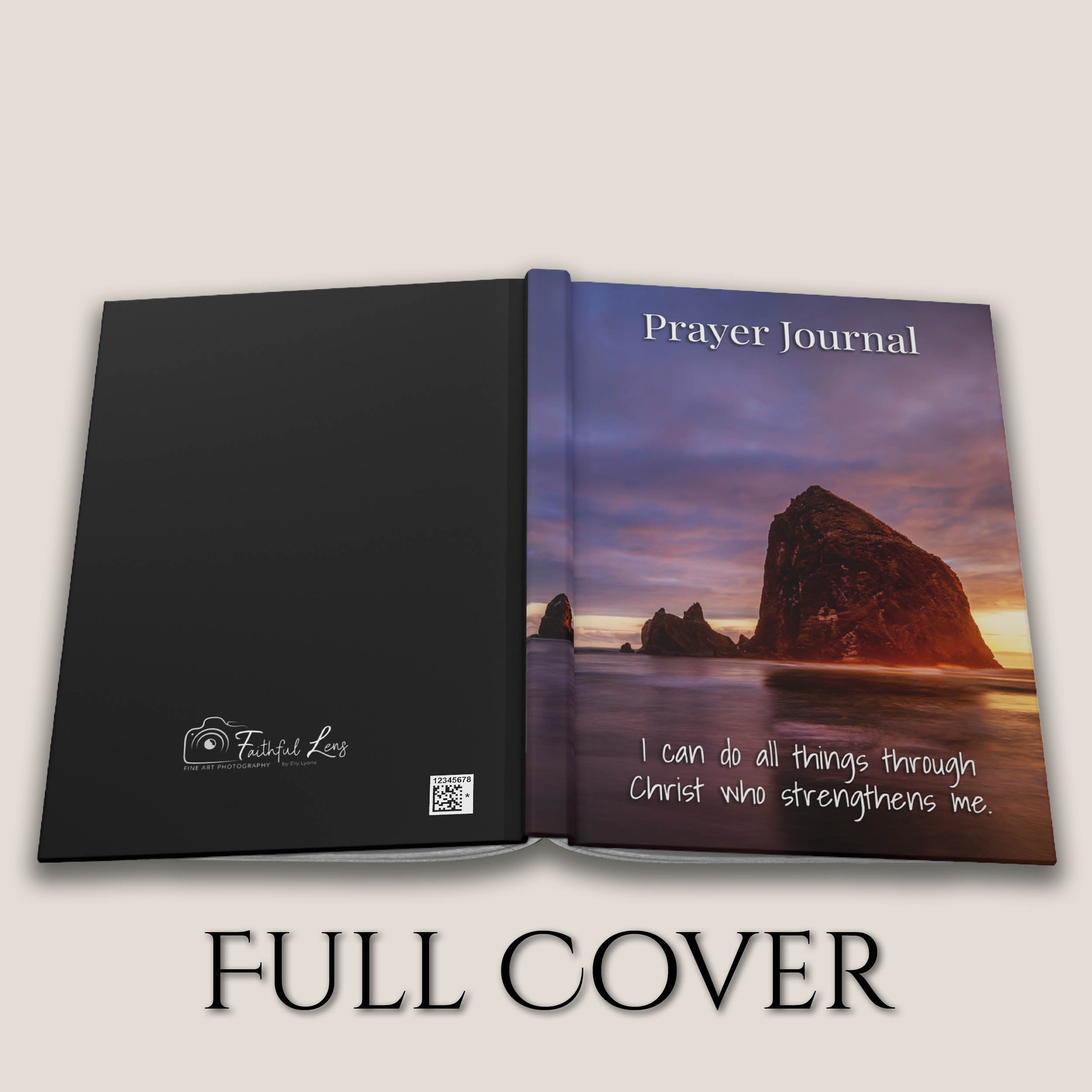 Prayer Journal Hardcover, Haystack Rock Cannon Beach