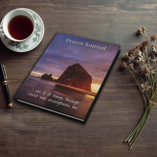 Prayer Journal Hardcover, Haystack Rock Cannon Beach