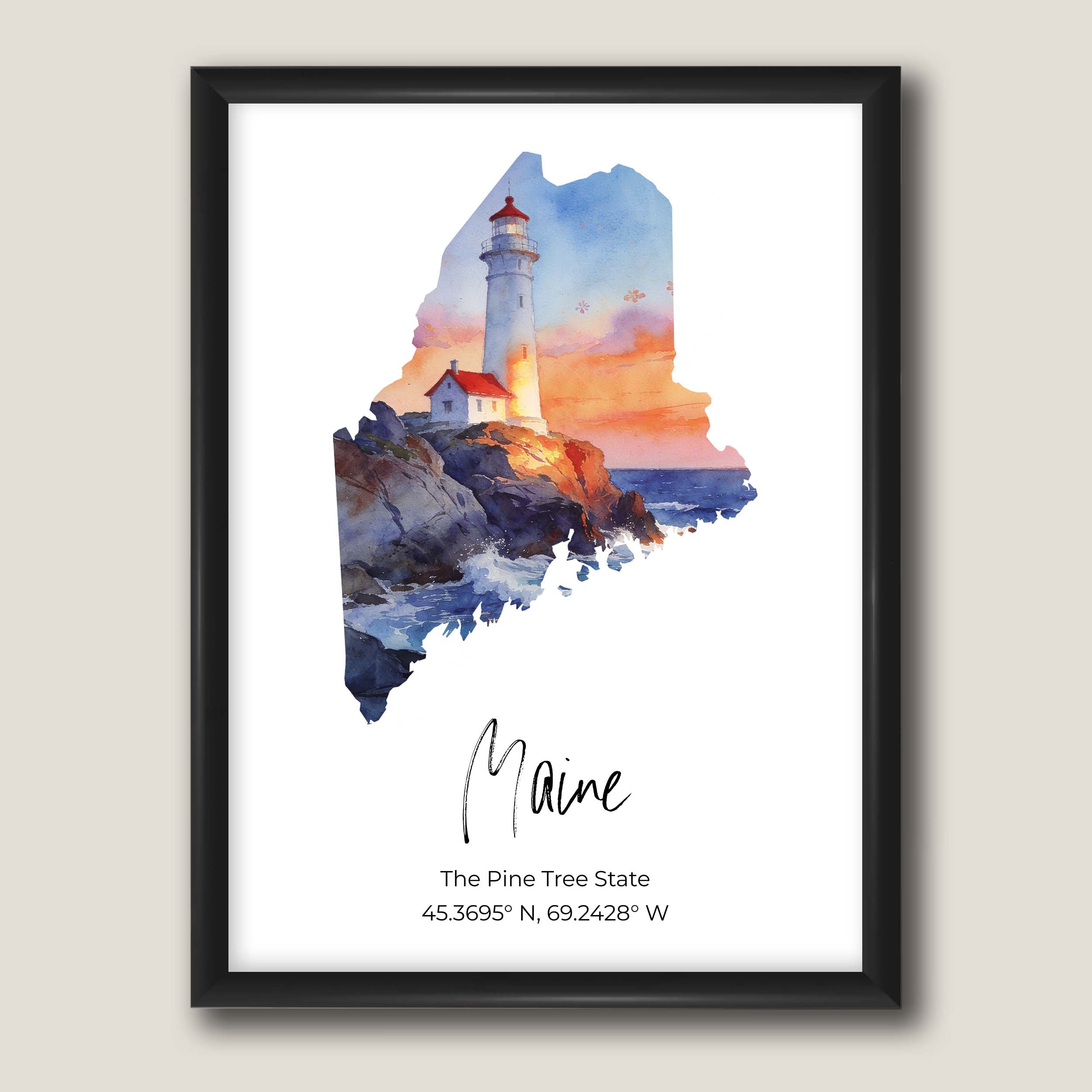 Maine State Map