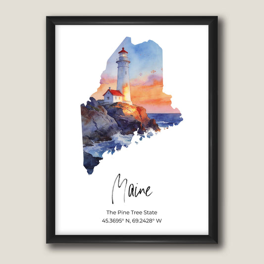 Maine State Map