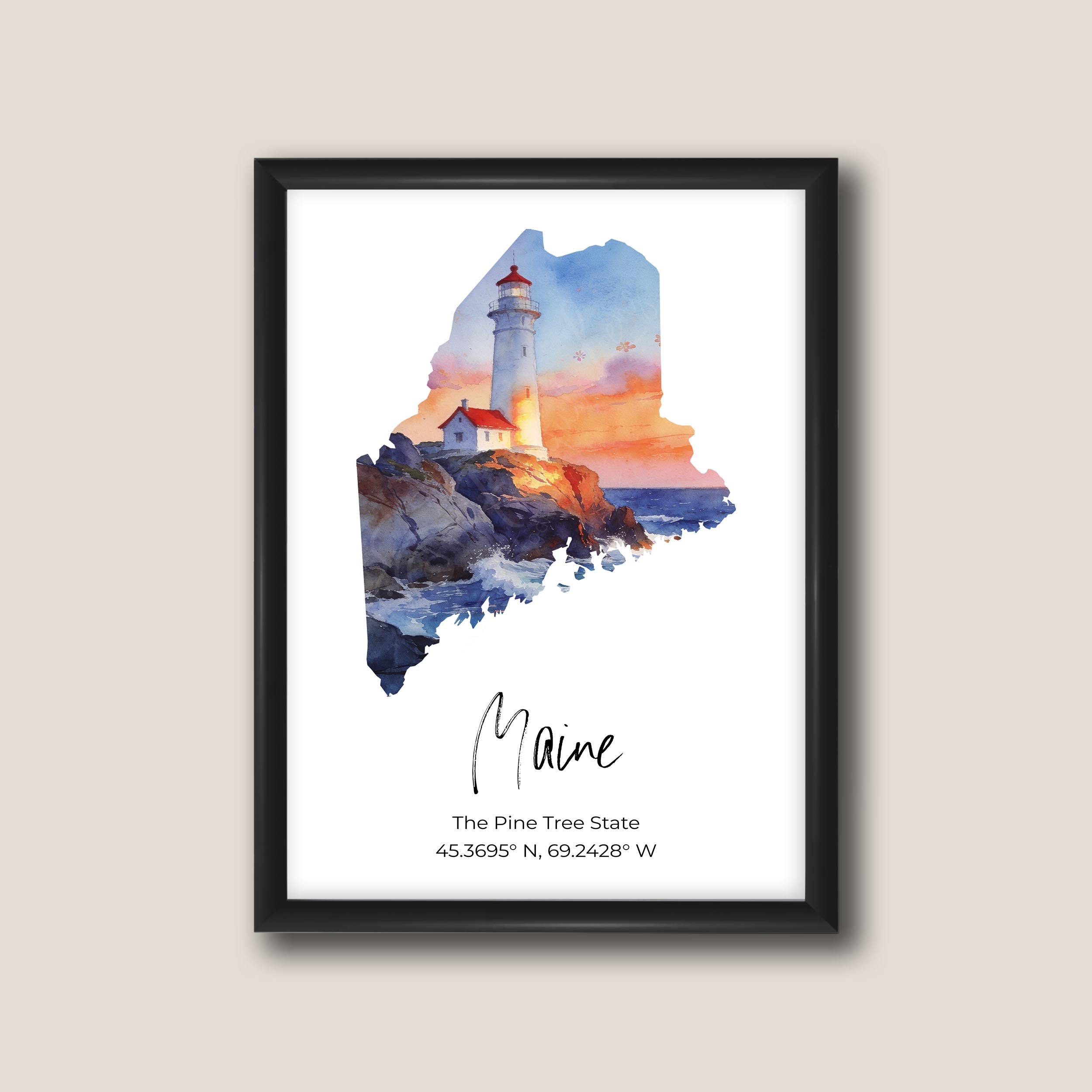 Maine State Map