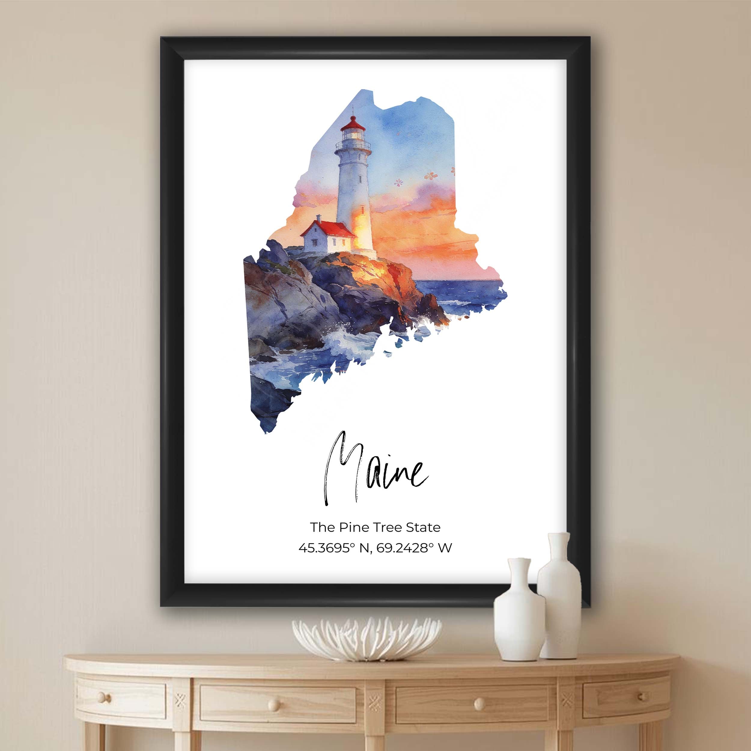 Maine State Map